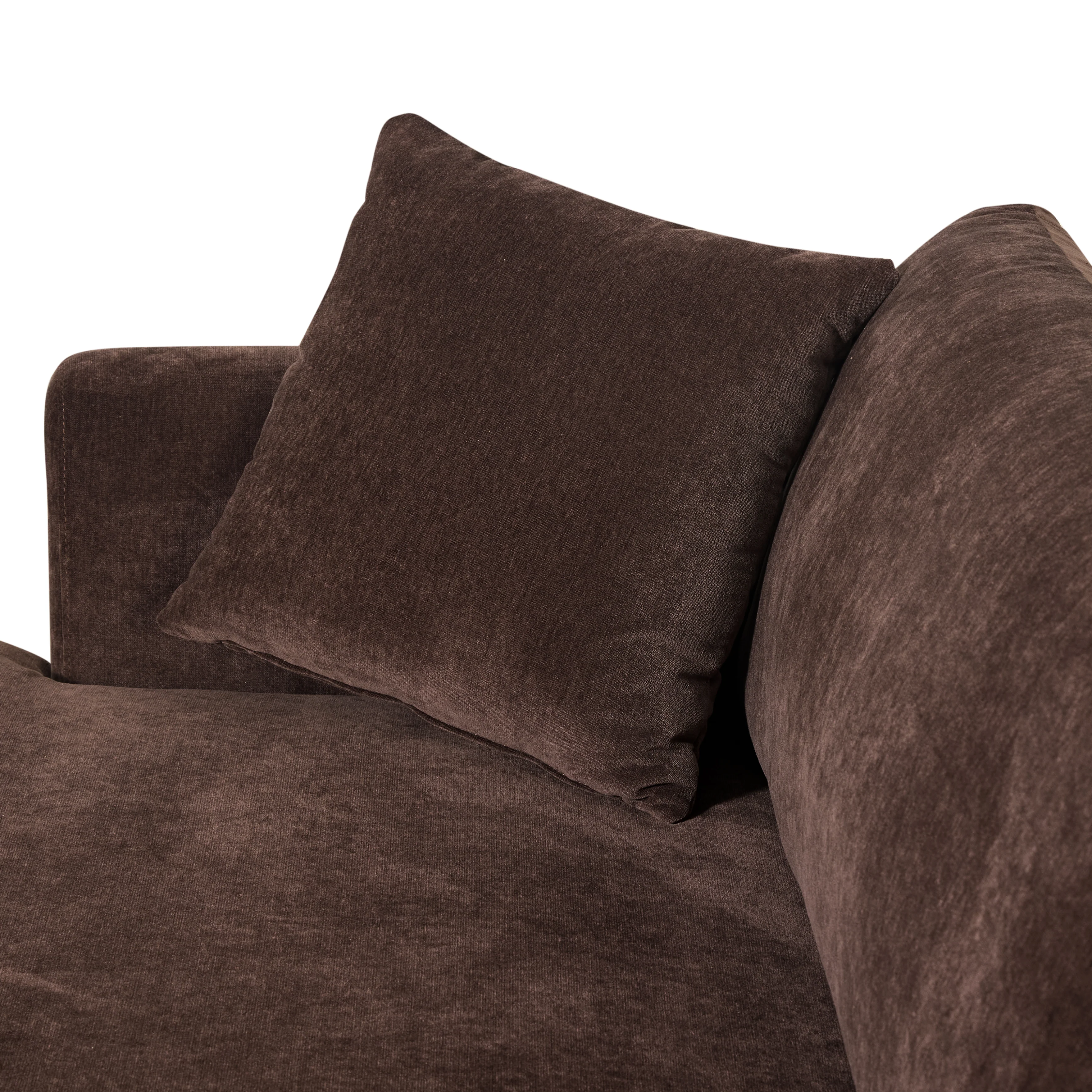 Lucerne Left-Facing Sectional with Extra-Wide Chaise | Sable Brown - Image 9