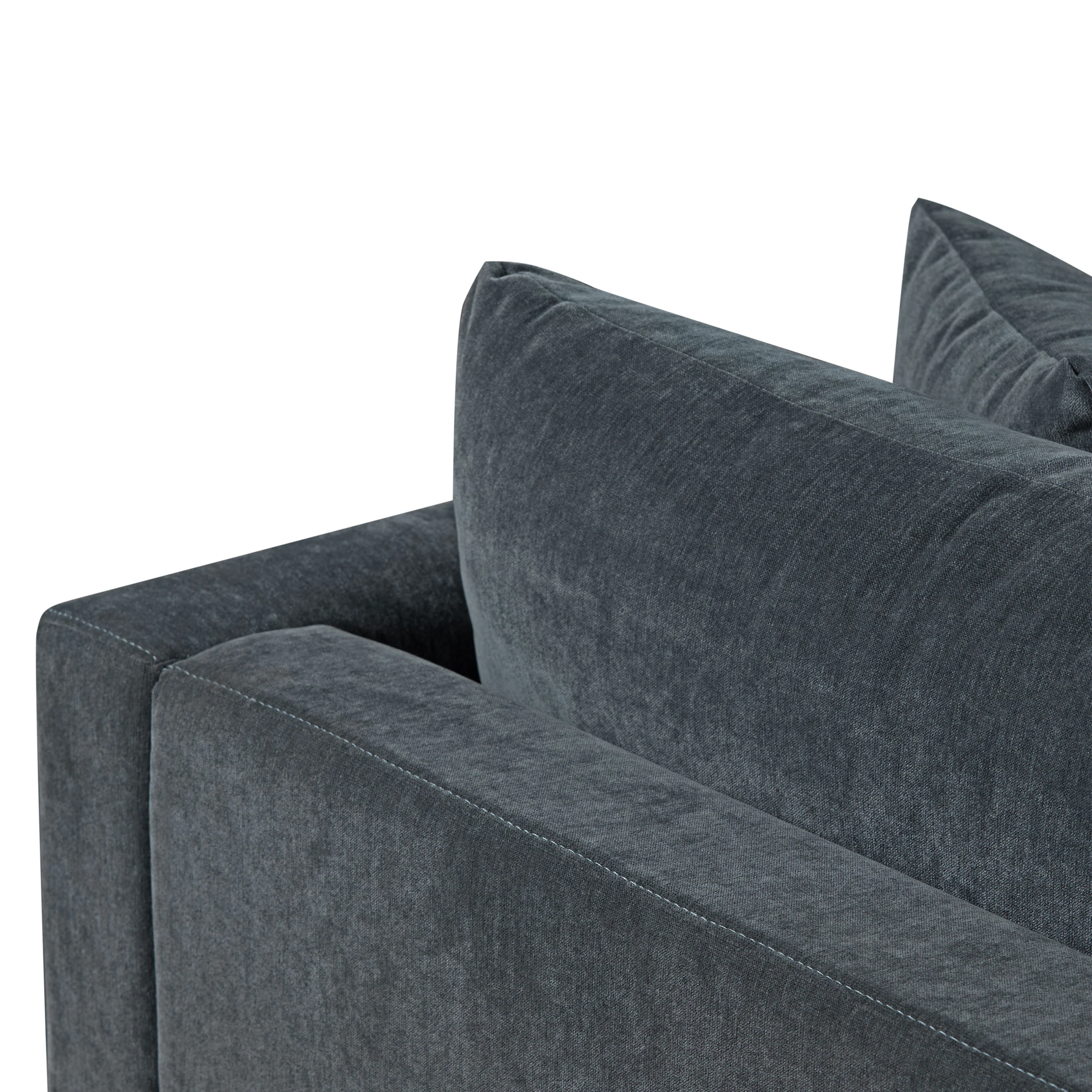 Lucerne Right-Facing Sectional with Extra-Wide Chaise | Boreal Blue - Image 11