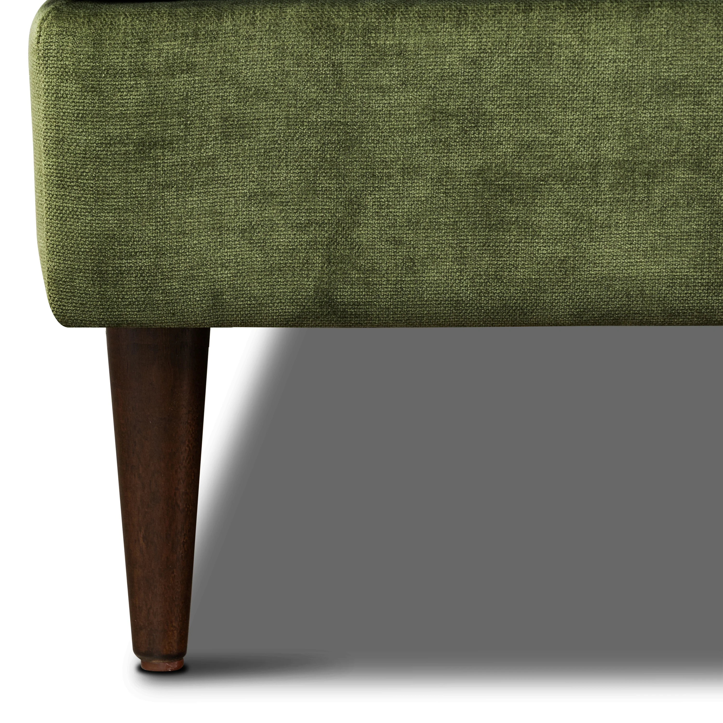 Lucerne Right-Facing Sectional with Extra-Wide Chaise | Distressed Green Velvet - Image 13