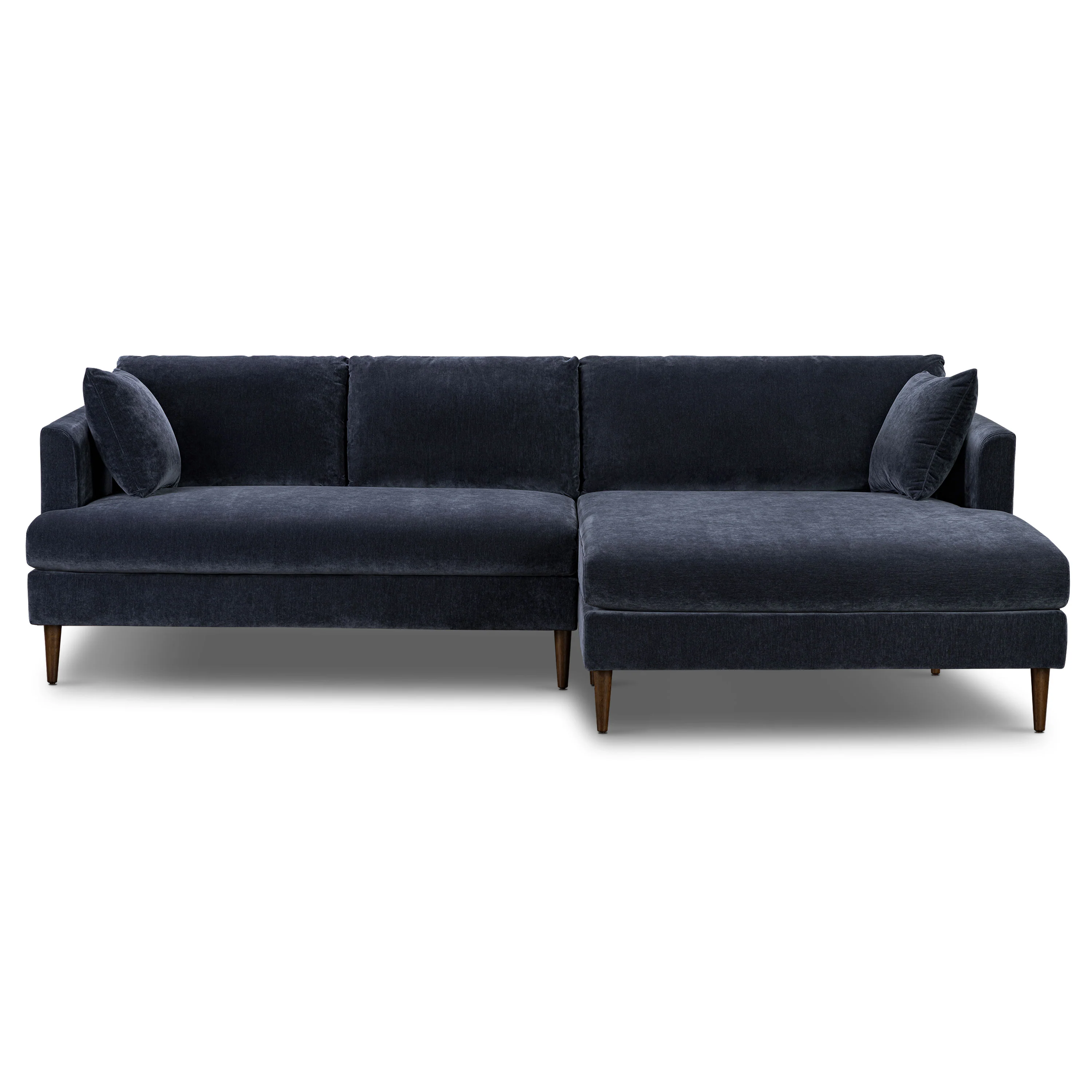 Lucerne Right-Facing Sectional with Extra-Wide Chaise | Mystic Blue - Image 4