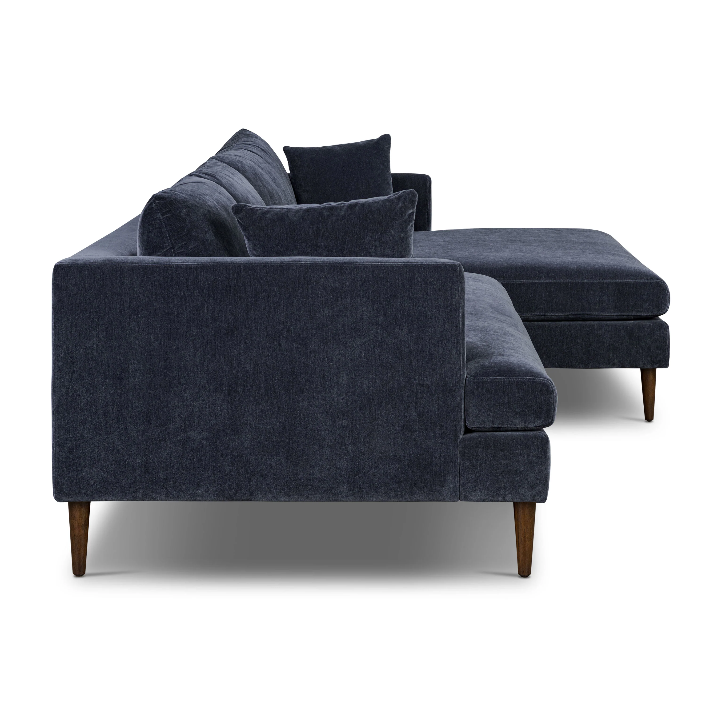 Lucerne Right-Facing Sectional with Extra-Wide Chaise | Mystic Blue - Image 9