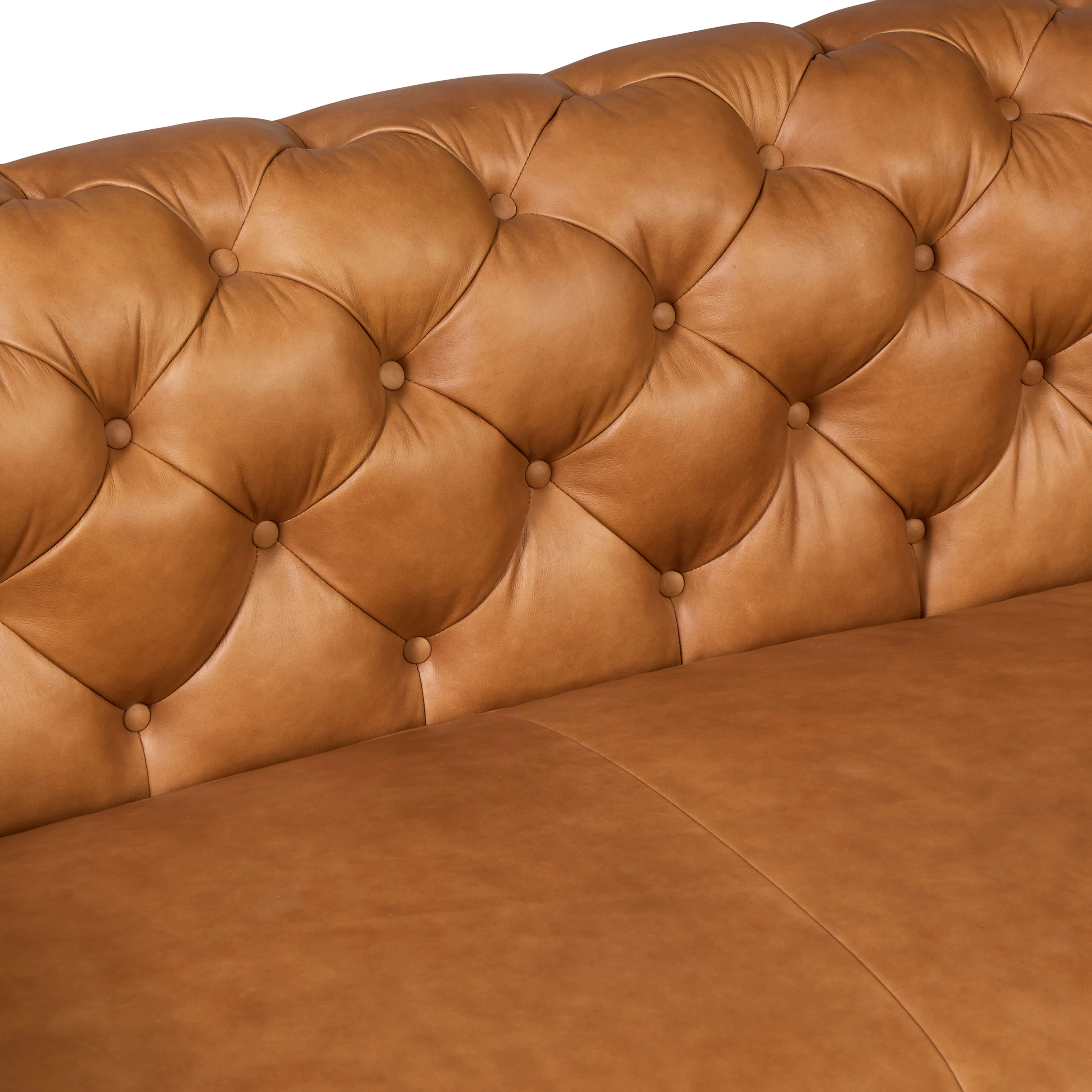 Lyon 72" Leather Apartment Sofa | Cognac Tan - Image 10