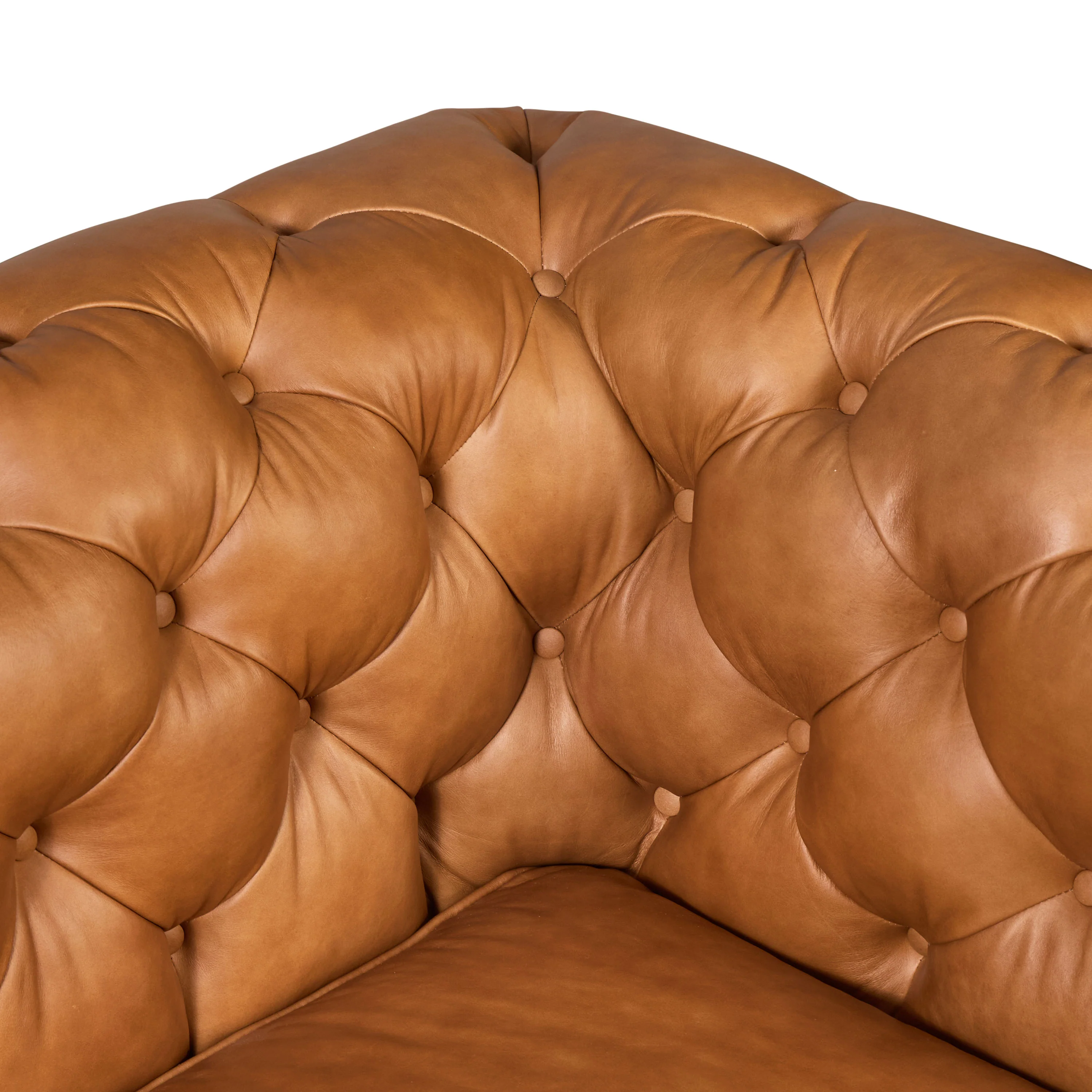 Lyon 72" Leather Apartment Sofa | Cognac Tan - Image 11