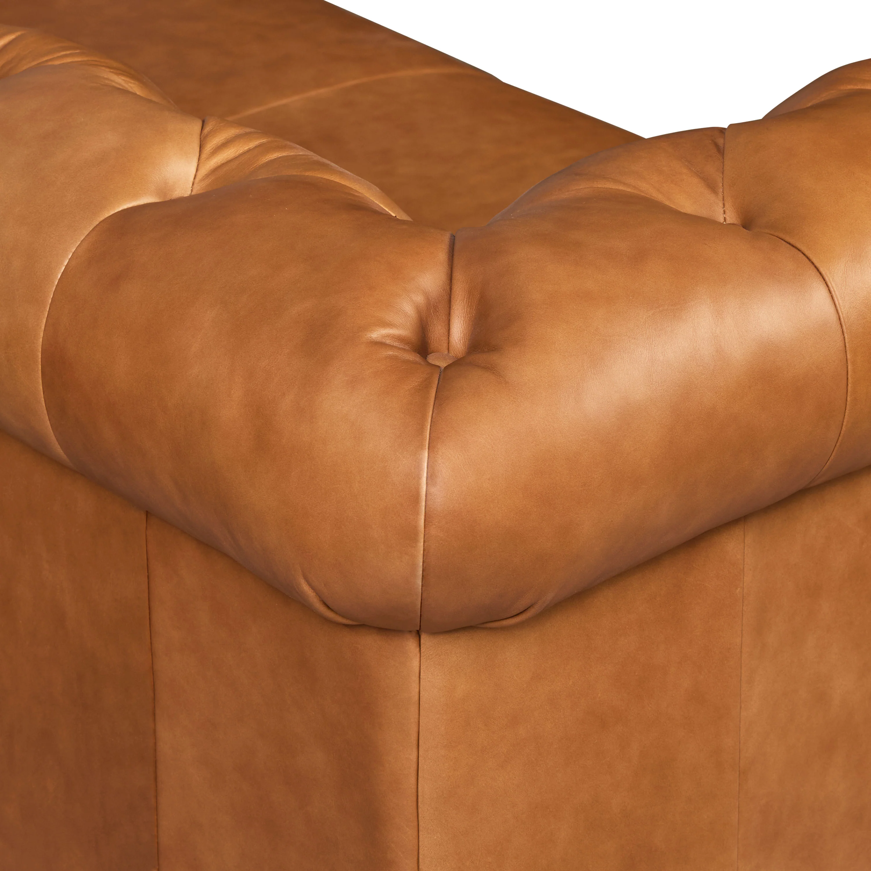 Lyon 72" Leather Apartment Sofa | Cognac Tan - Image 14