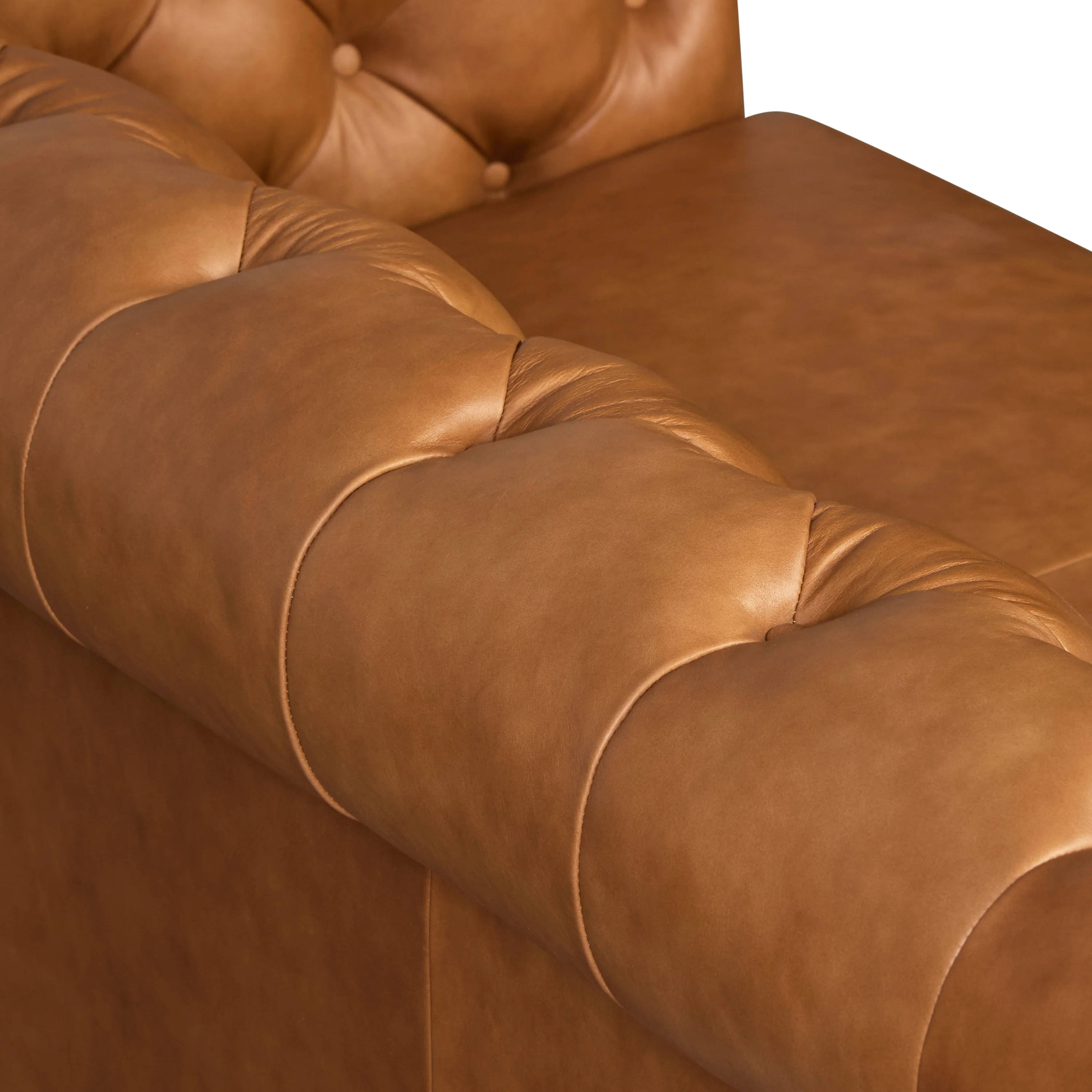 Lyon 72" Leather Apartment Sofa | Cognac Tan - Image 15