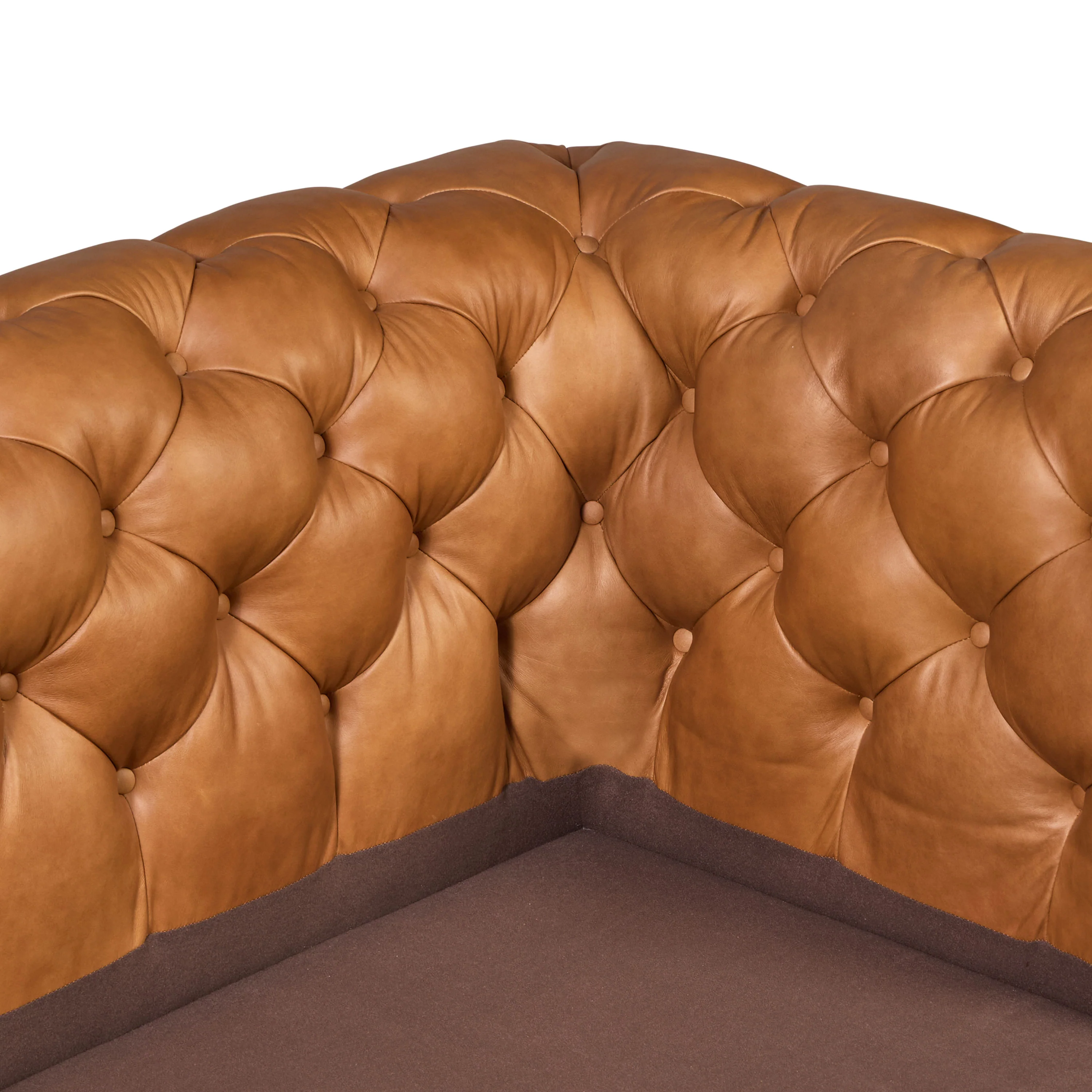 Lyon 72" Leather Apartment Sofa | Cognac Tan - Image 16