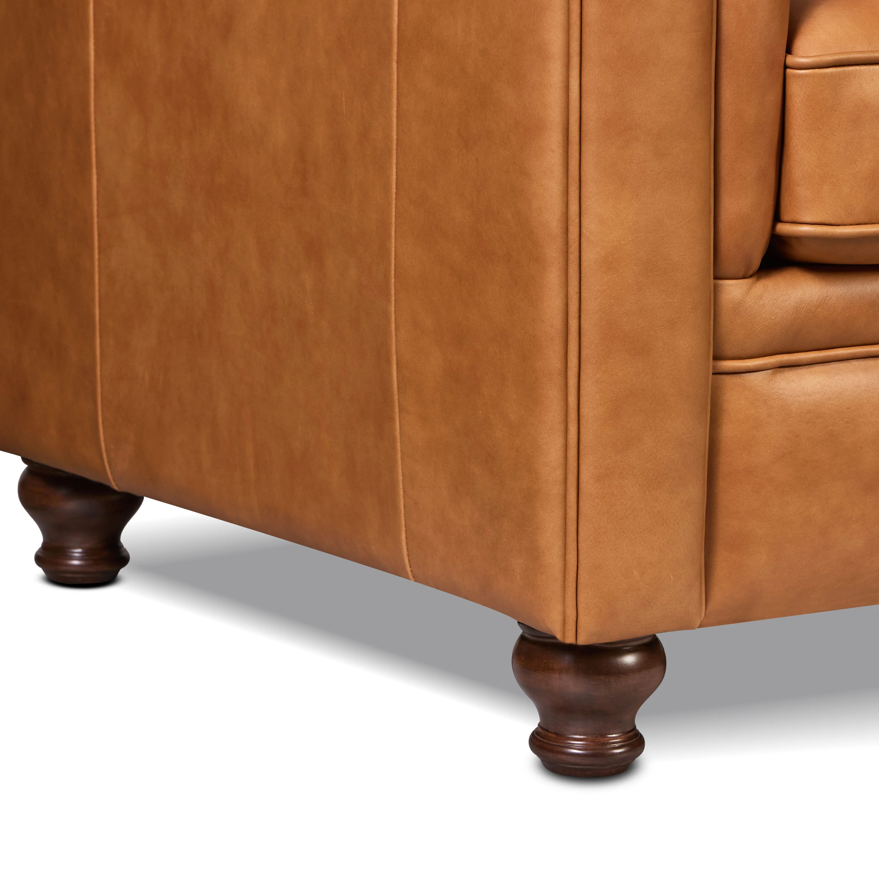 Lyon 72" Leather Apartment Sofa | Cognac Tan - Image 17