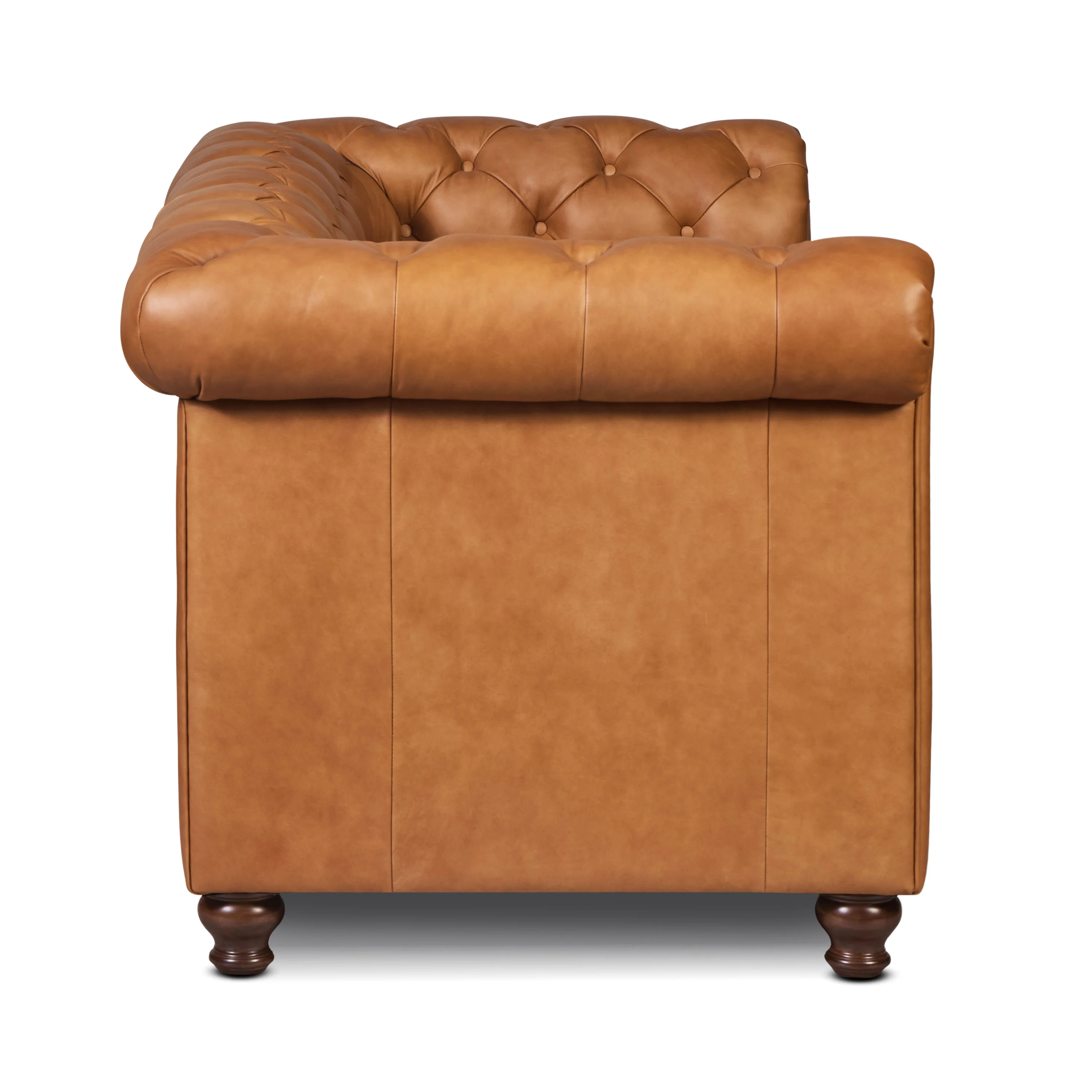 Lyon 72" Leather Apartment Sofa | Cognac Tan - Image 5