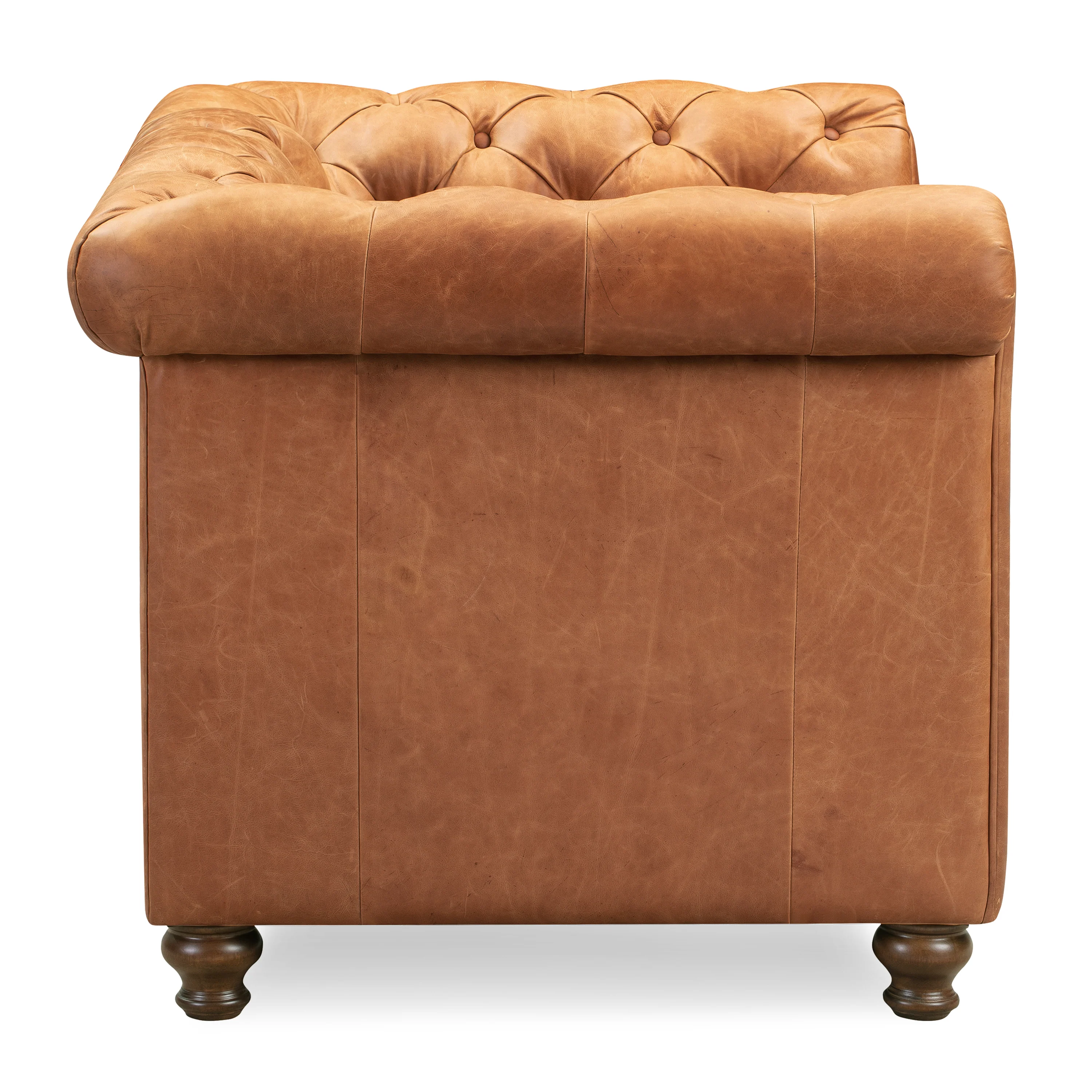 Lyon Leather Lounge Chair | Cognac Tan | Set of 2 - Image 10