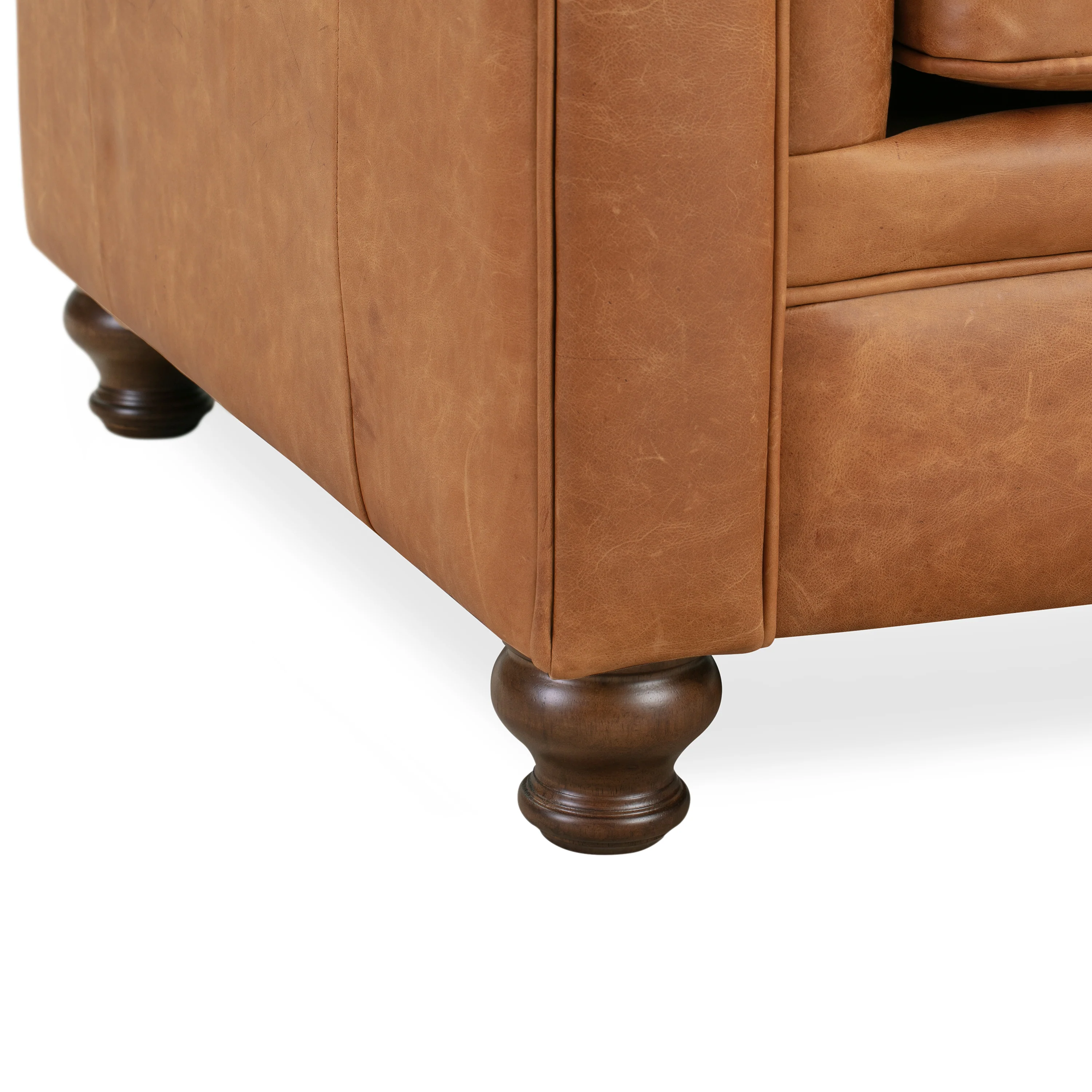 Lyon Leather Lounge Chair | Cognac Tan | Single - Image 10