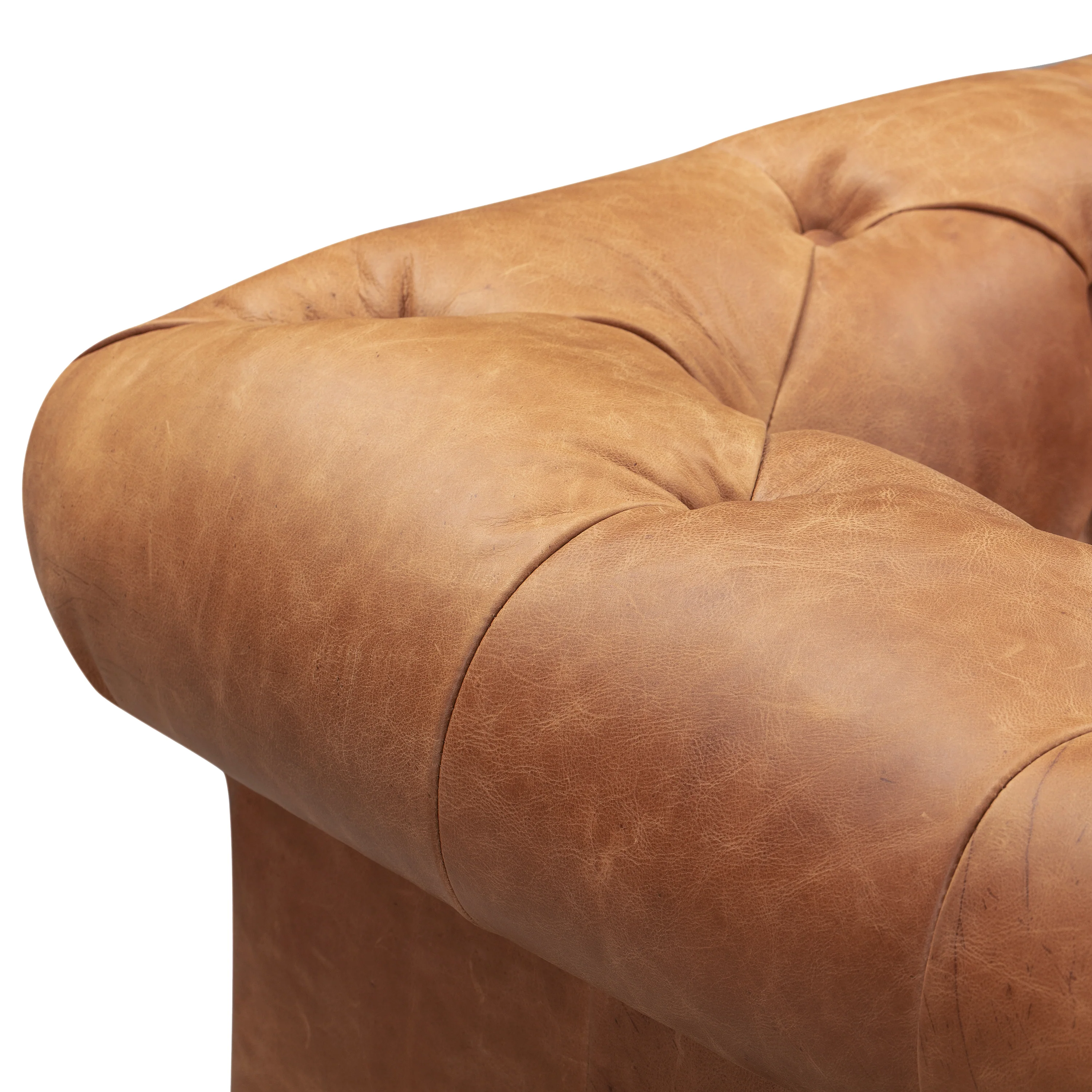 Lyon Leather Lounge Chair | Cognac Tan | Single - Image 11