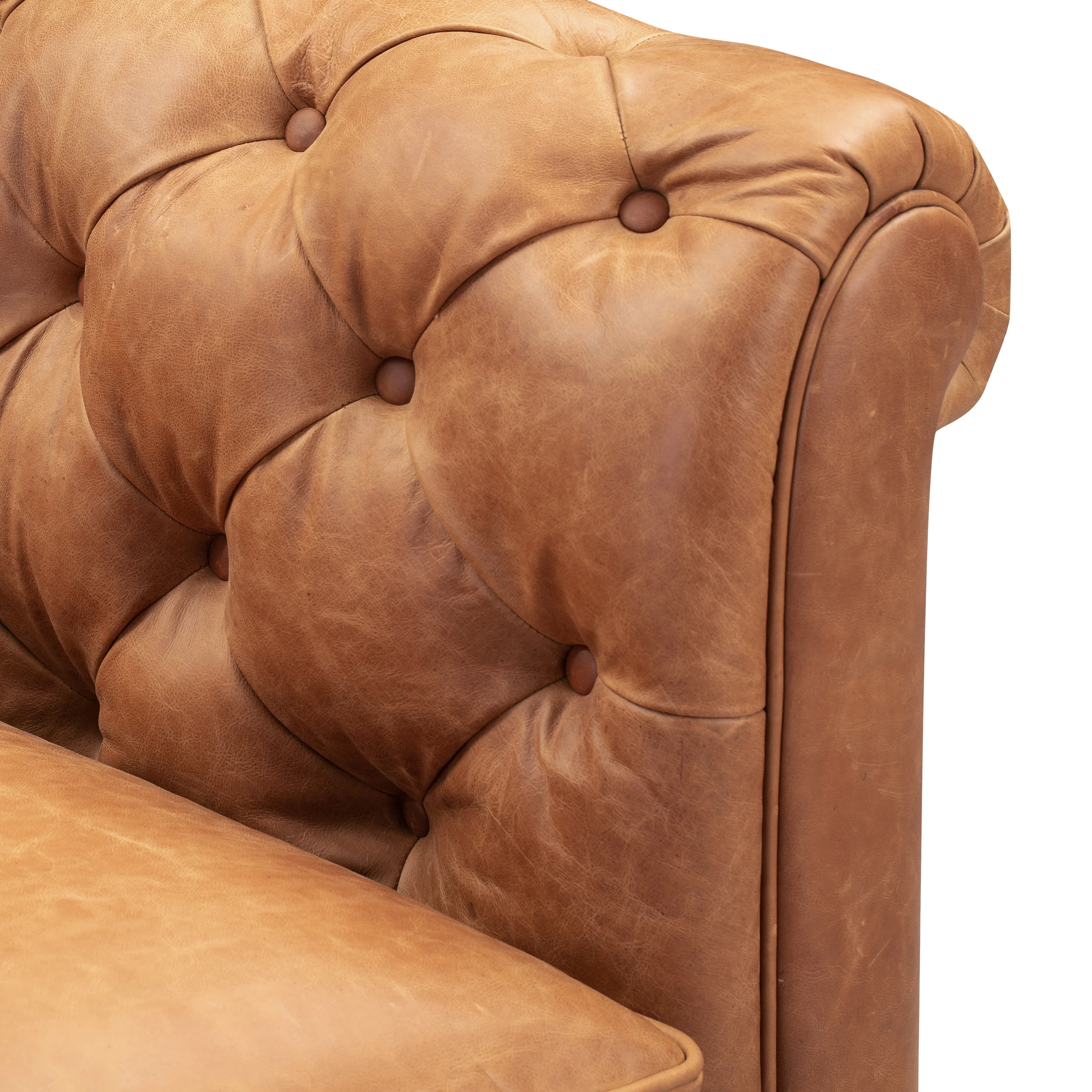 Lyon Leather Lounge Chair | Cognac Tan | Single - Image 12