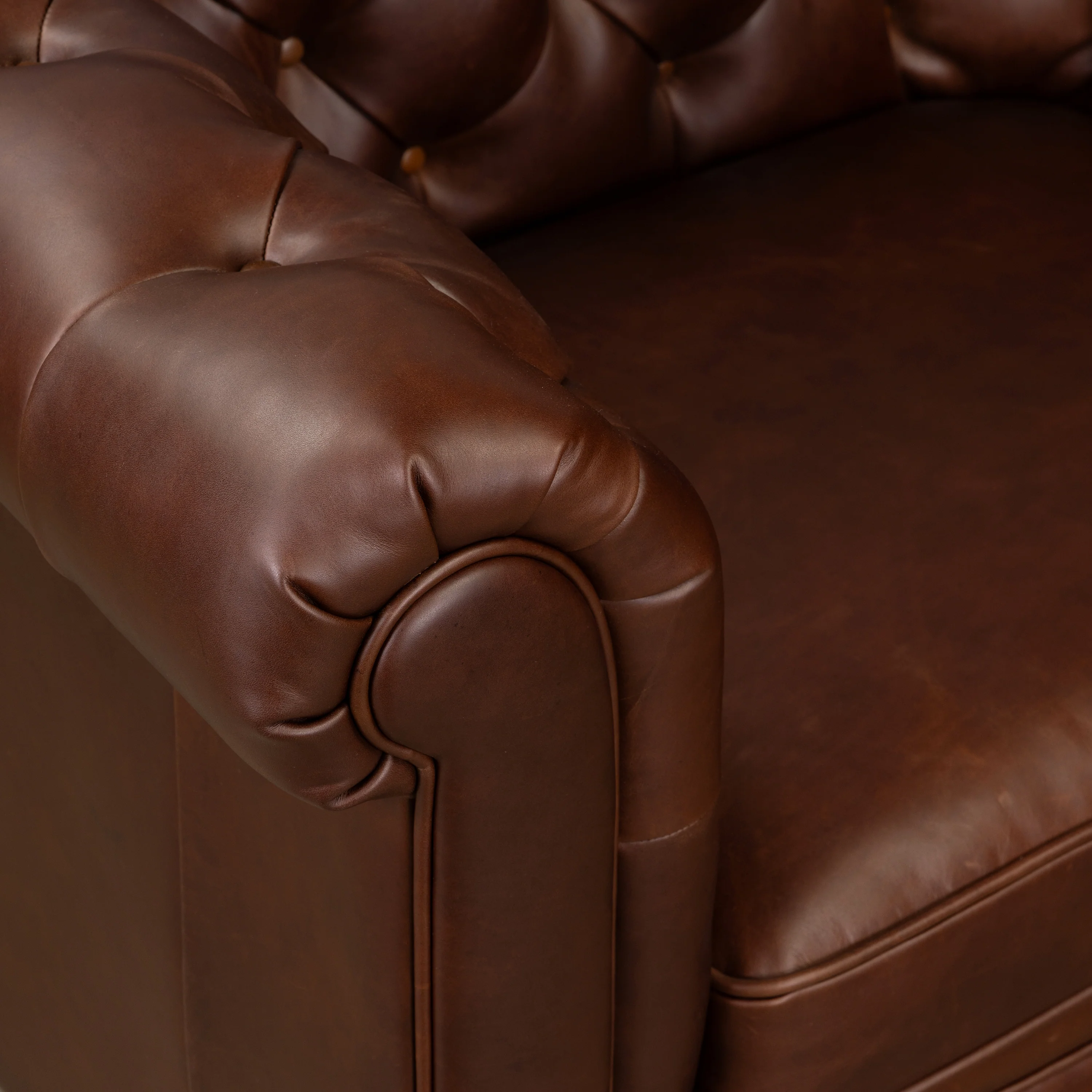 Lyon Leather Lounge Chair | Oscuro Brown | Single - Image 10