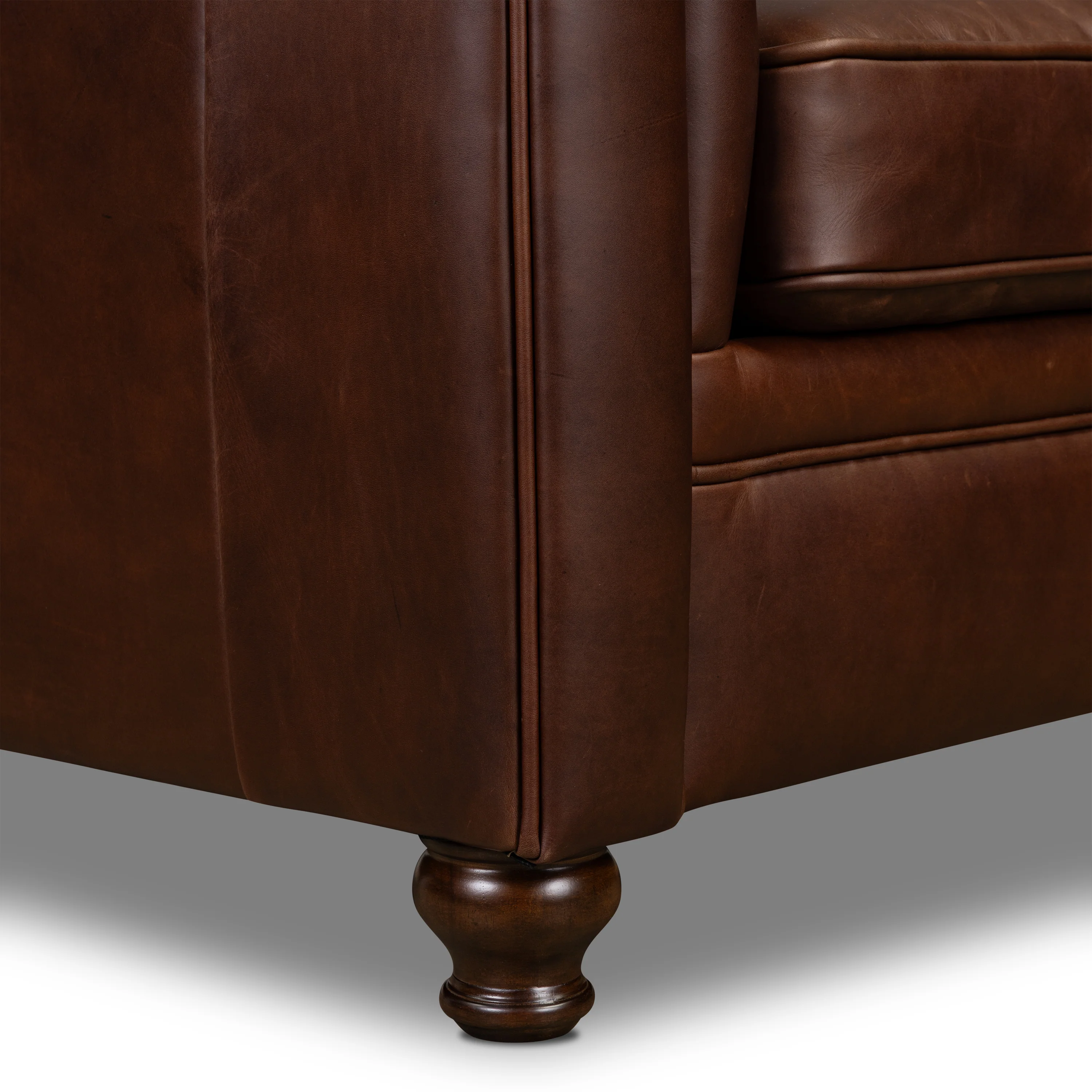 Lyon Leather Lounge Chair | Oscuro Brown | Single - Image 14