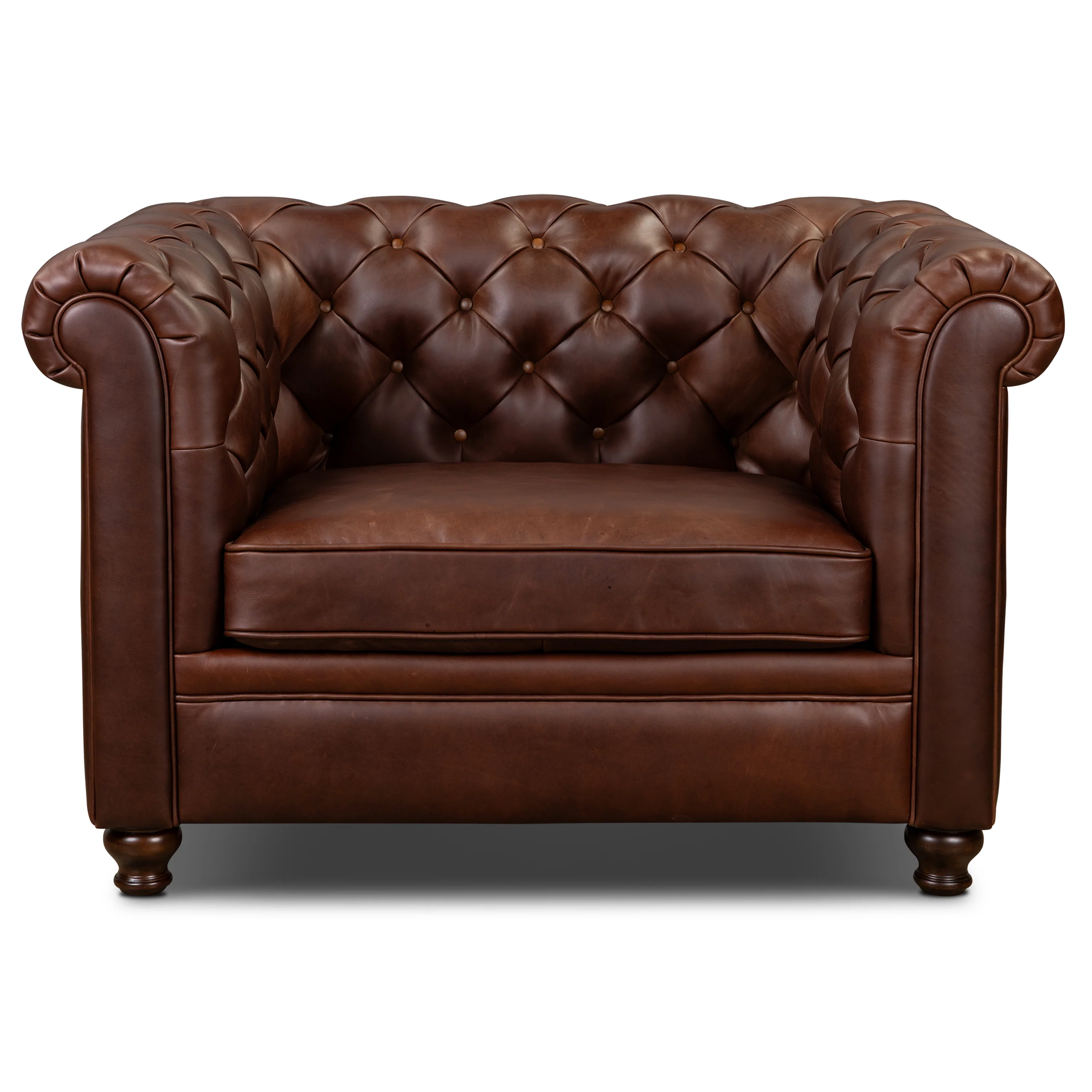 Lyon Leather Lounge Chair | Oscuro Brown | Single - Image 3