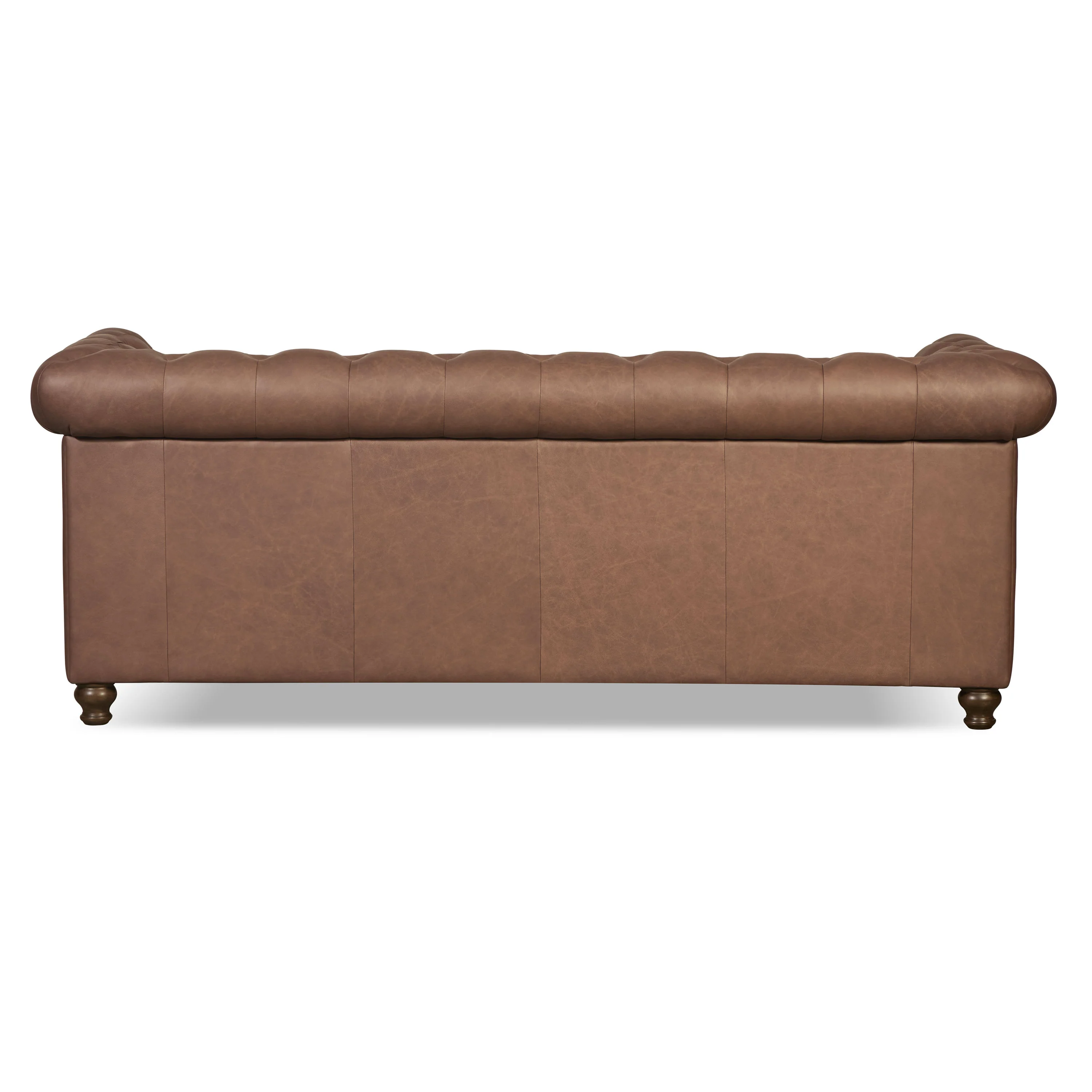 Lyon 87.4" Leather Sofa | Caramel Brown - Image 7