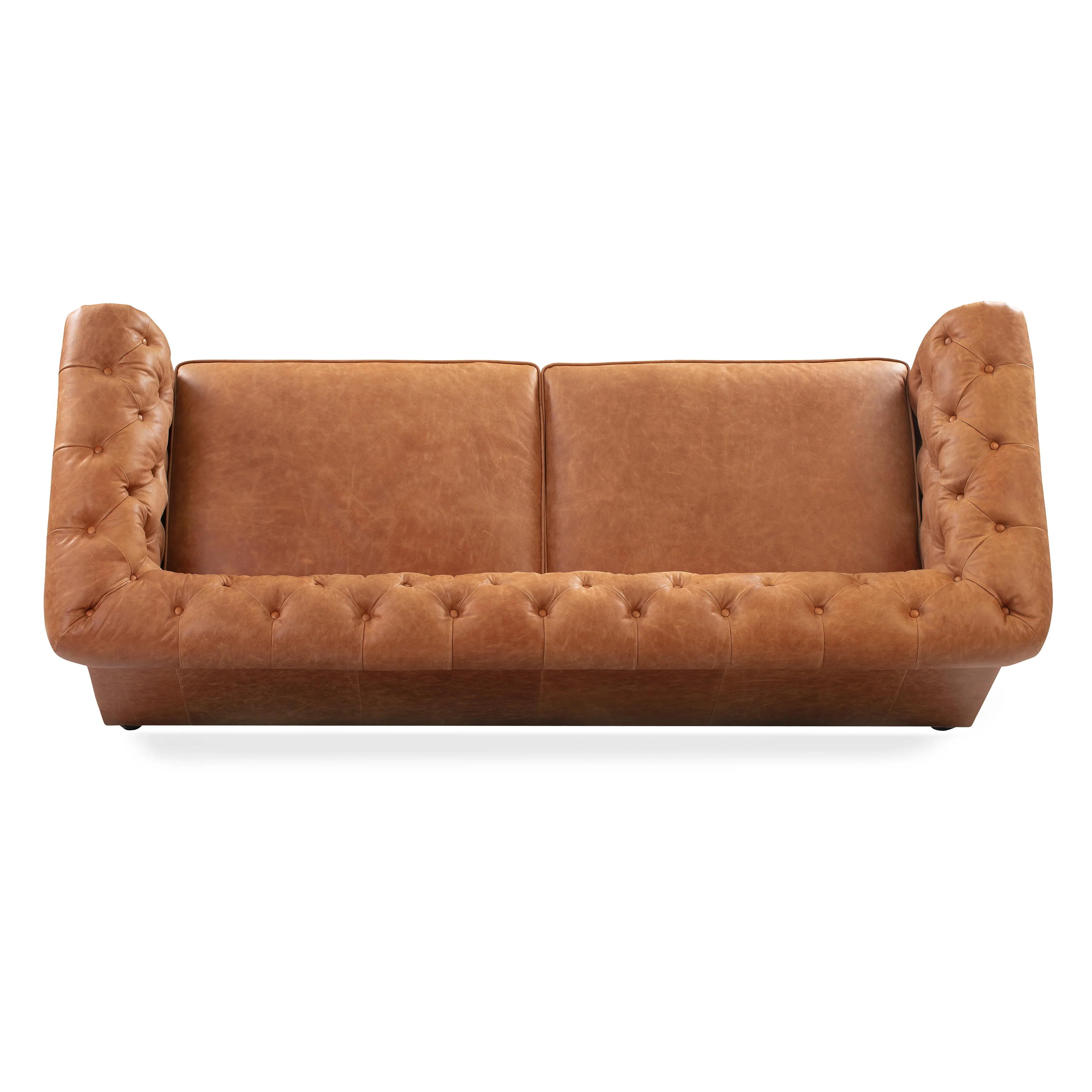 Lyon 87.4" Leather Sofa | Cognac Tan - Image 7