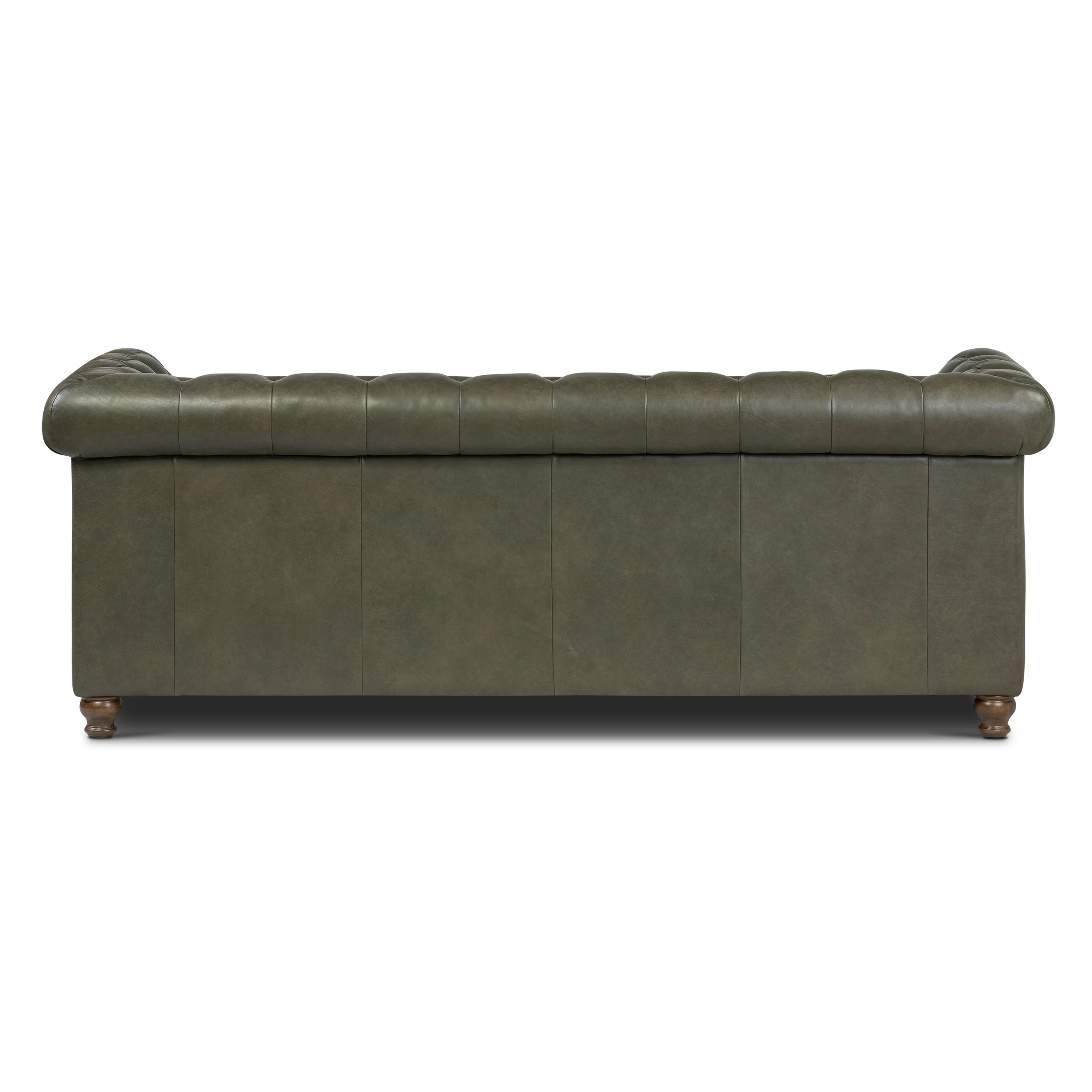 Lyon 87.4" Leather Sofa | Olivine Green - Image 5
