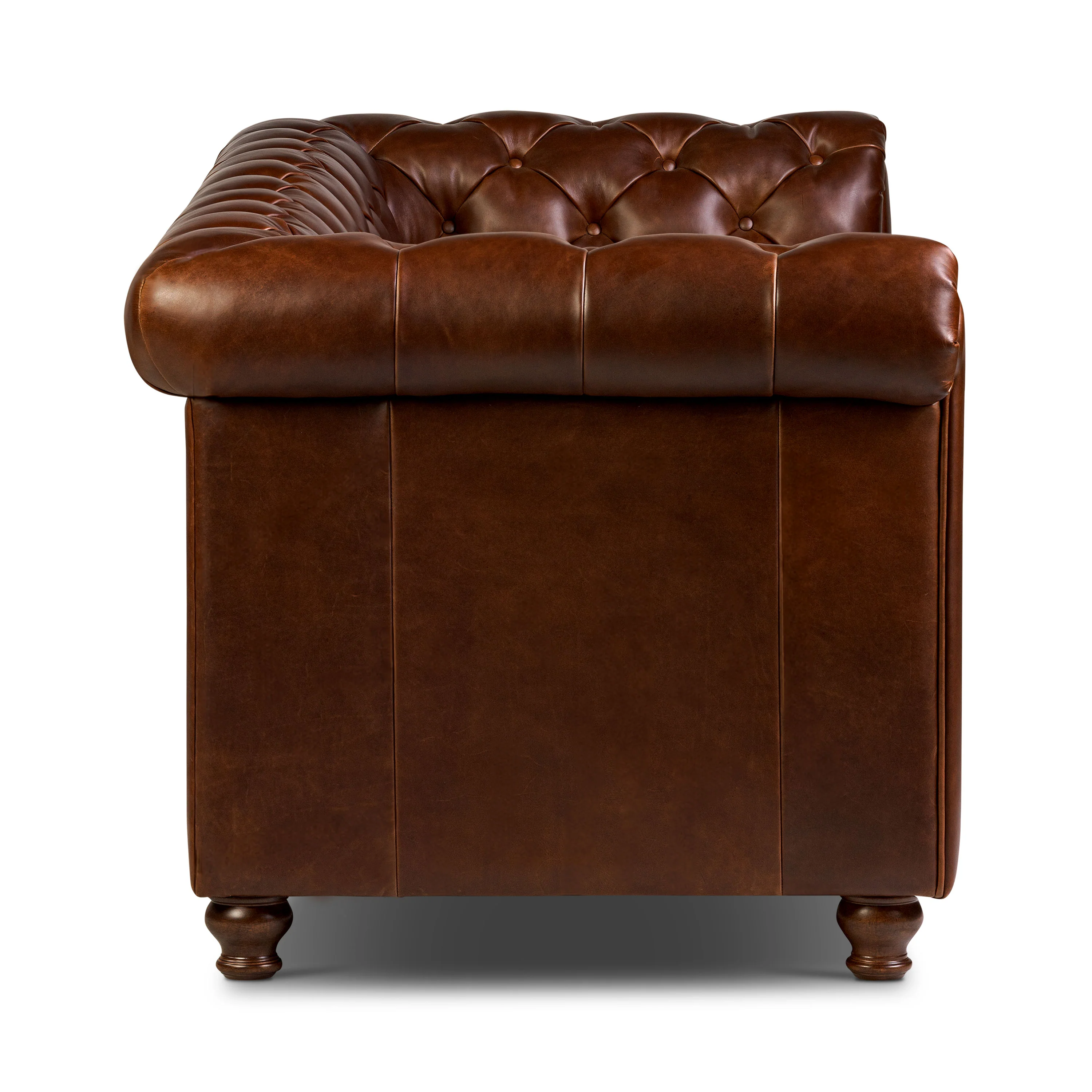 Lyon 87.4" Leather Sofa | Oscuro Brown - Image 6