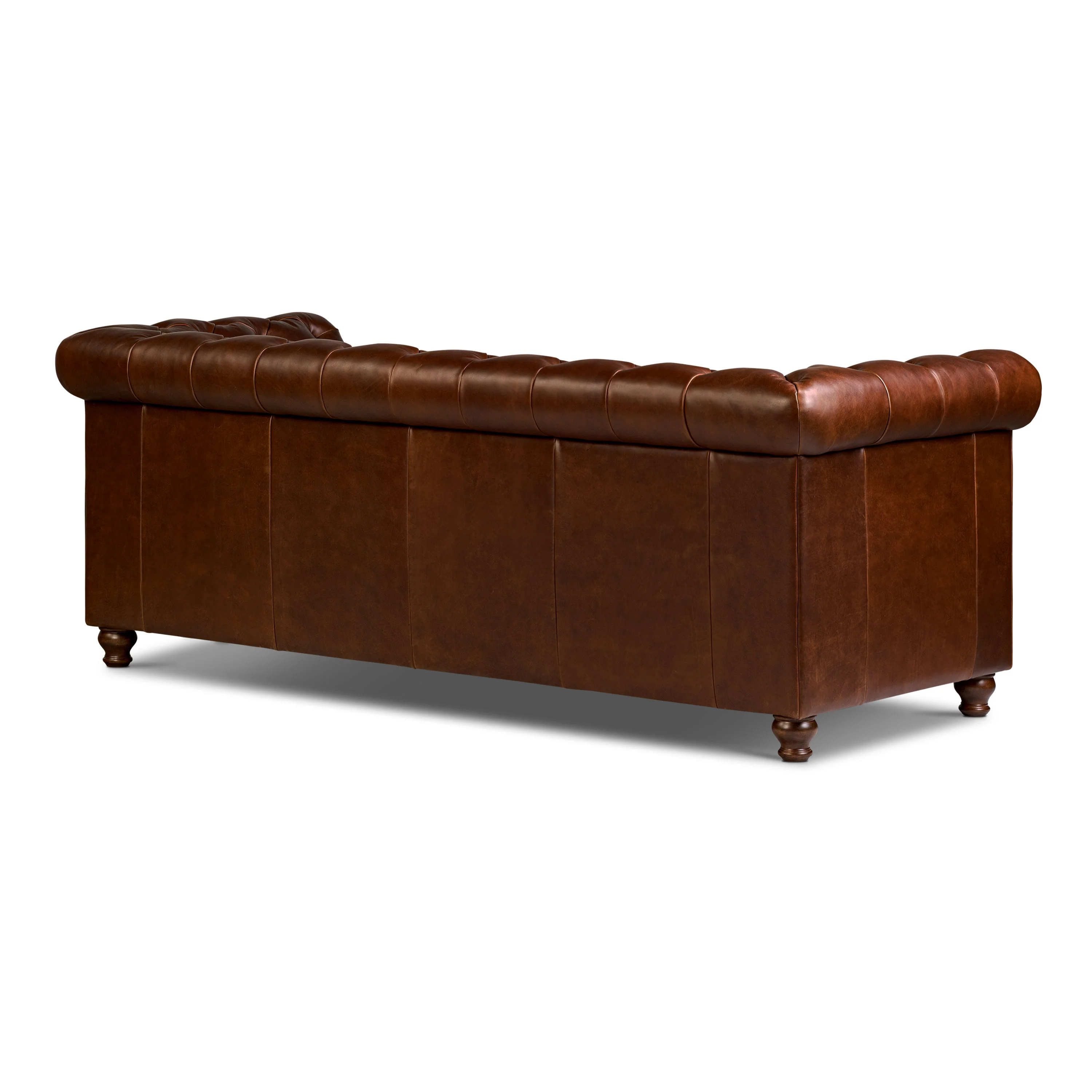 Lyon 87.4" Leather Sofa | Oscuro Brown - Image 7