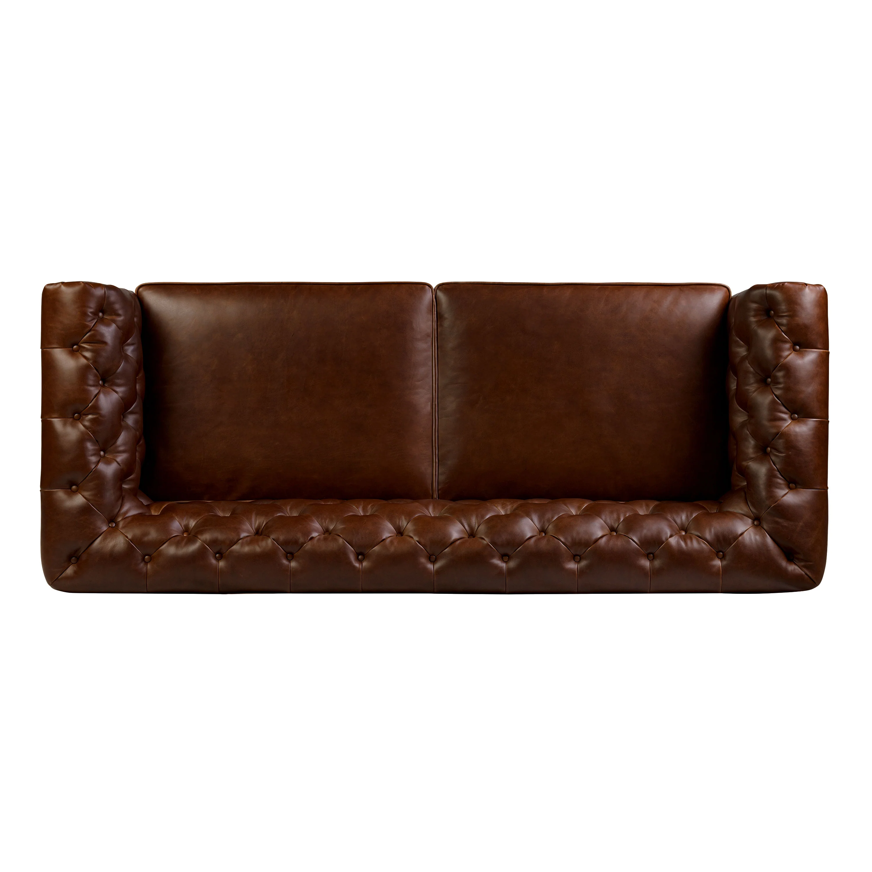 Lyon 87.4" Leather Sofa | Oscuro Brown - Image 9