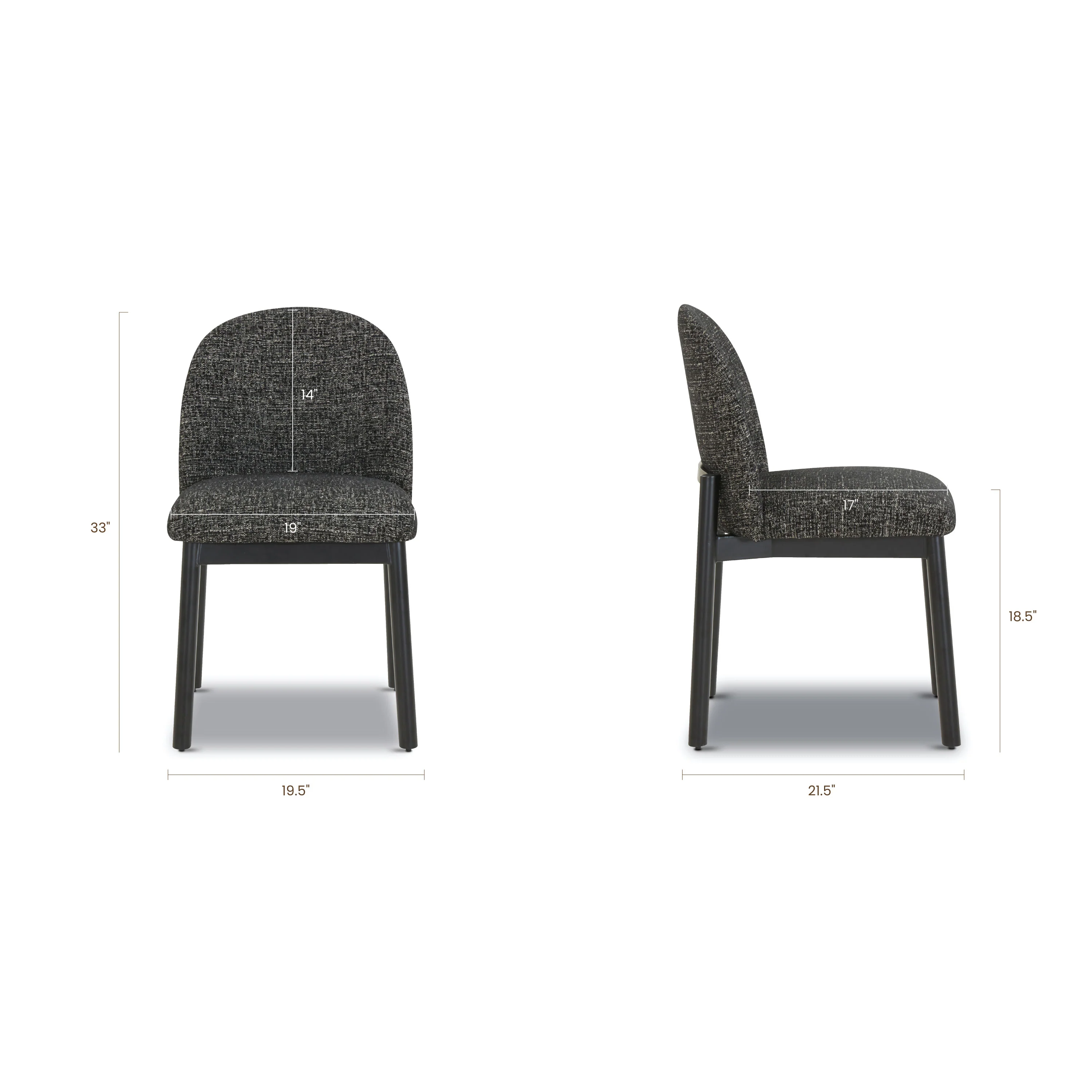 Maeve Dining Chair | Ebony Black - Image 9