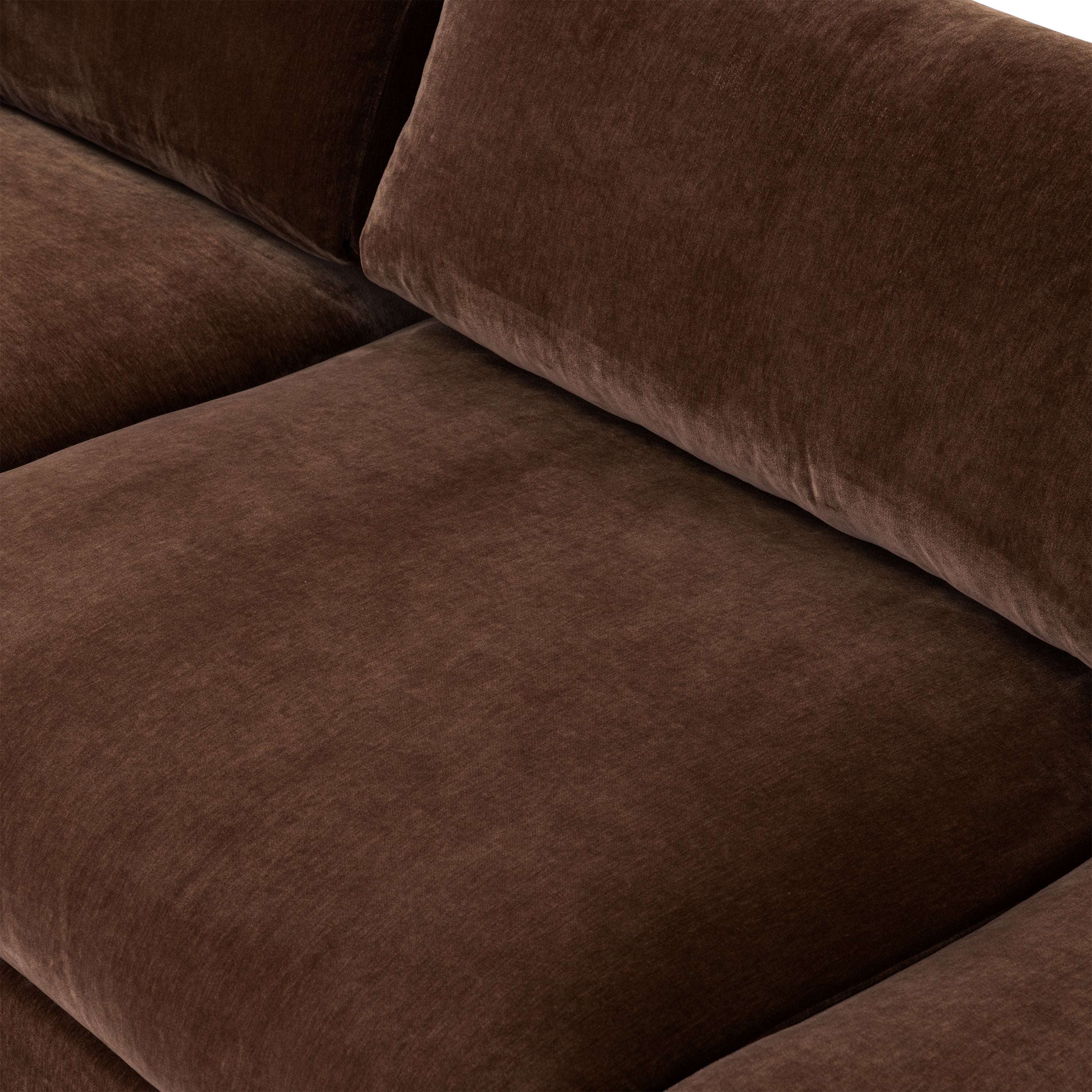 Malaga Left-Facing Sectional Sofa | Bronzer Brown - Image 12
