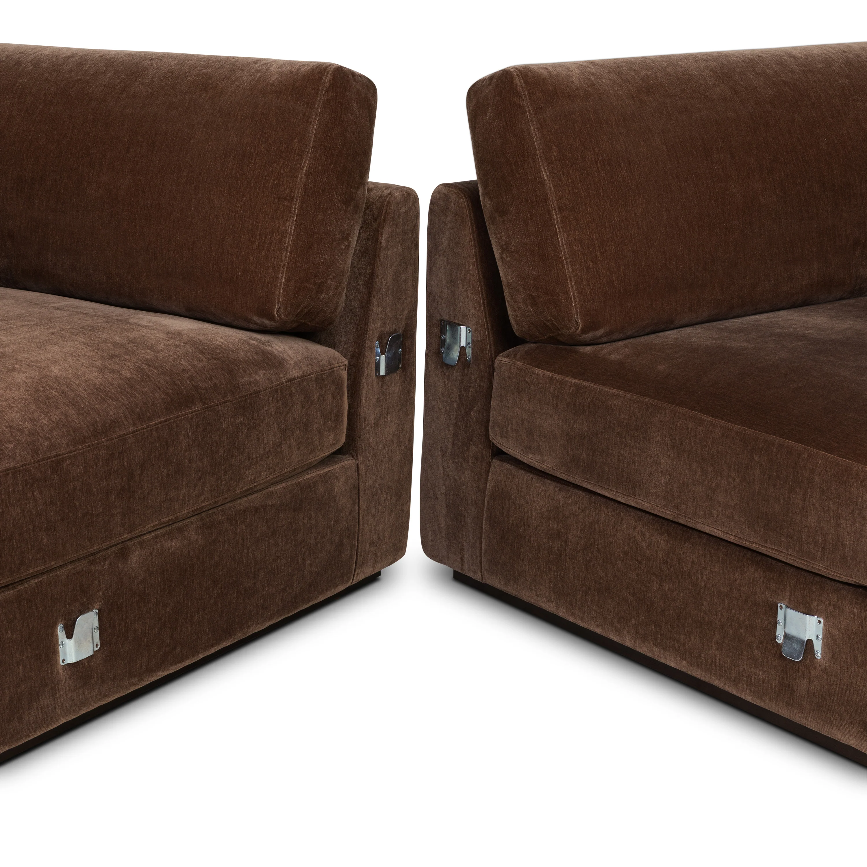 Malaga Left-Facing Sectional Sofa | Bronzer Brown - Image 15