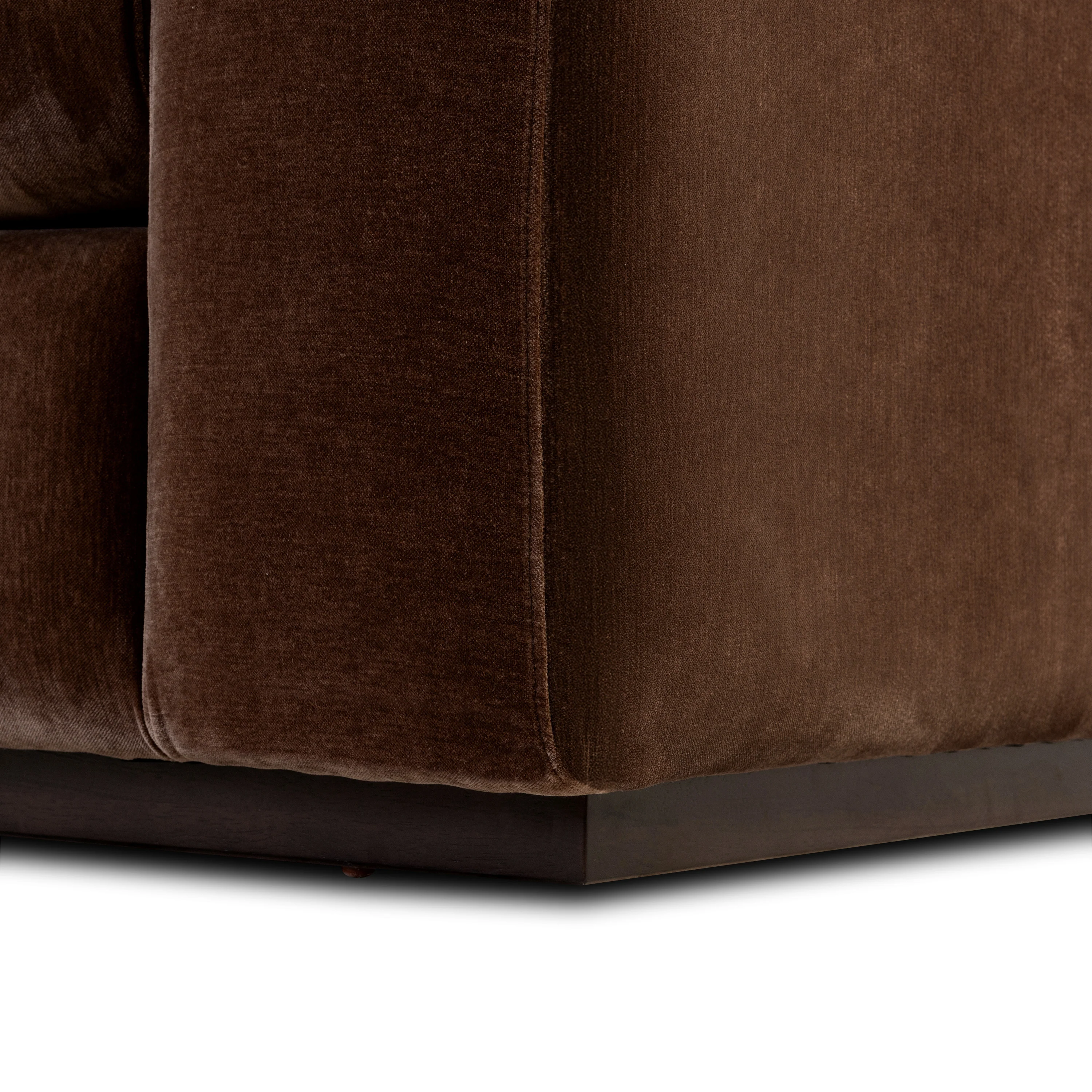 Malaga Left-Facing Sectional Sofa | Bronzer Brown - Image 16