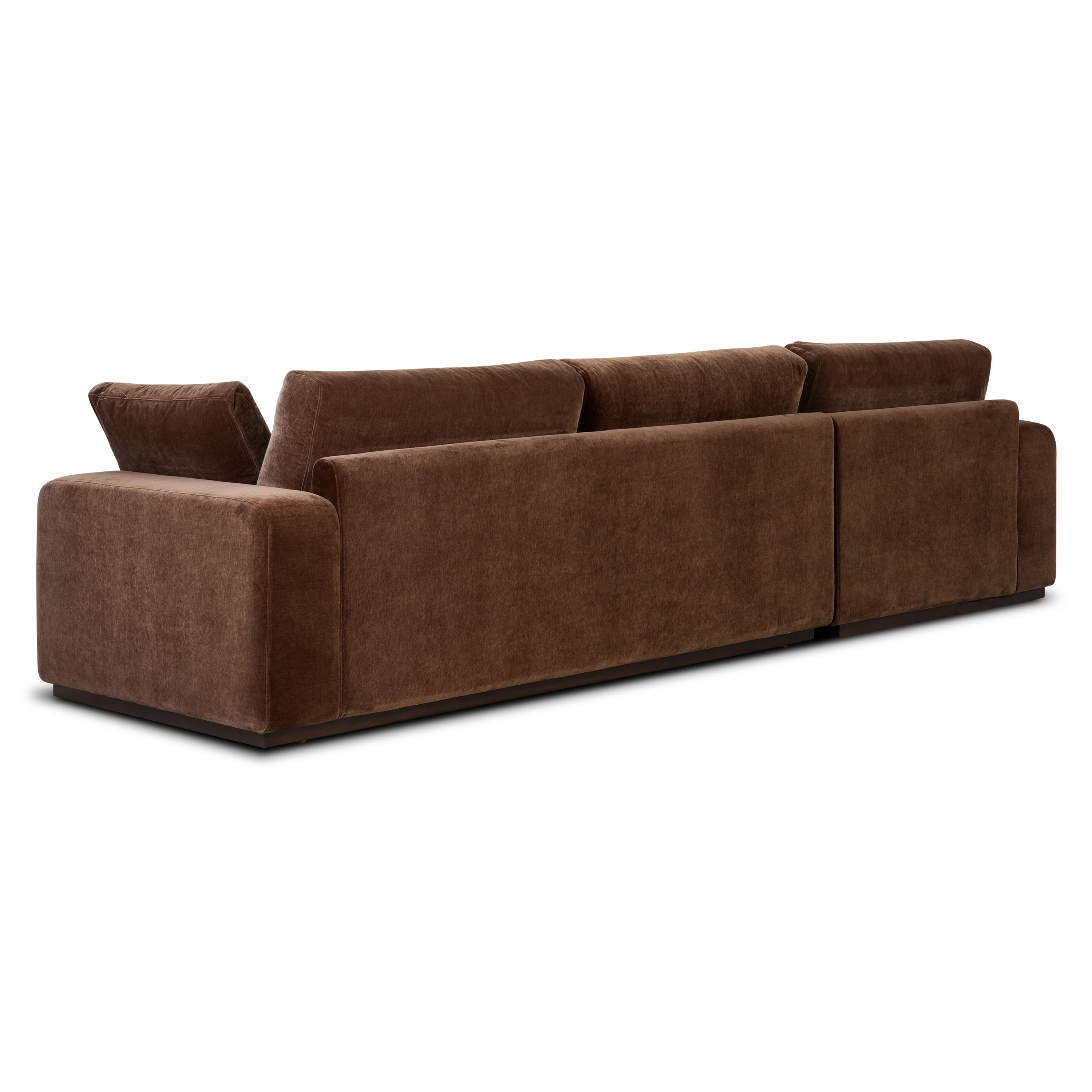 Malaga Left-Facing Sectional Sofa | Bronzer Brown - Image 8
