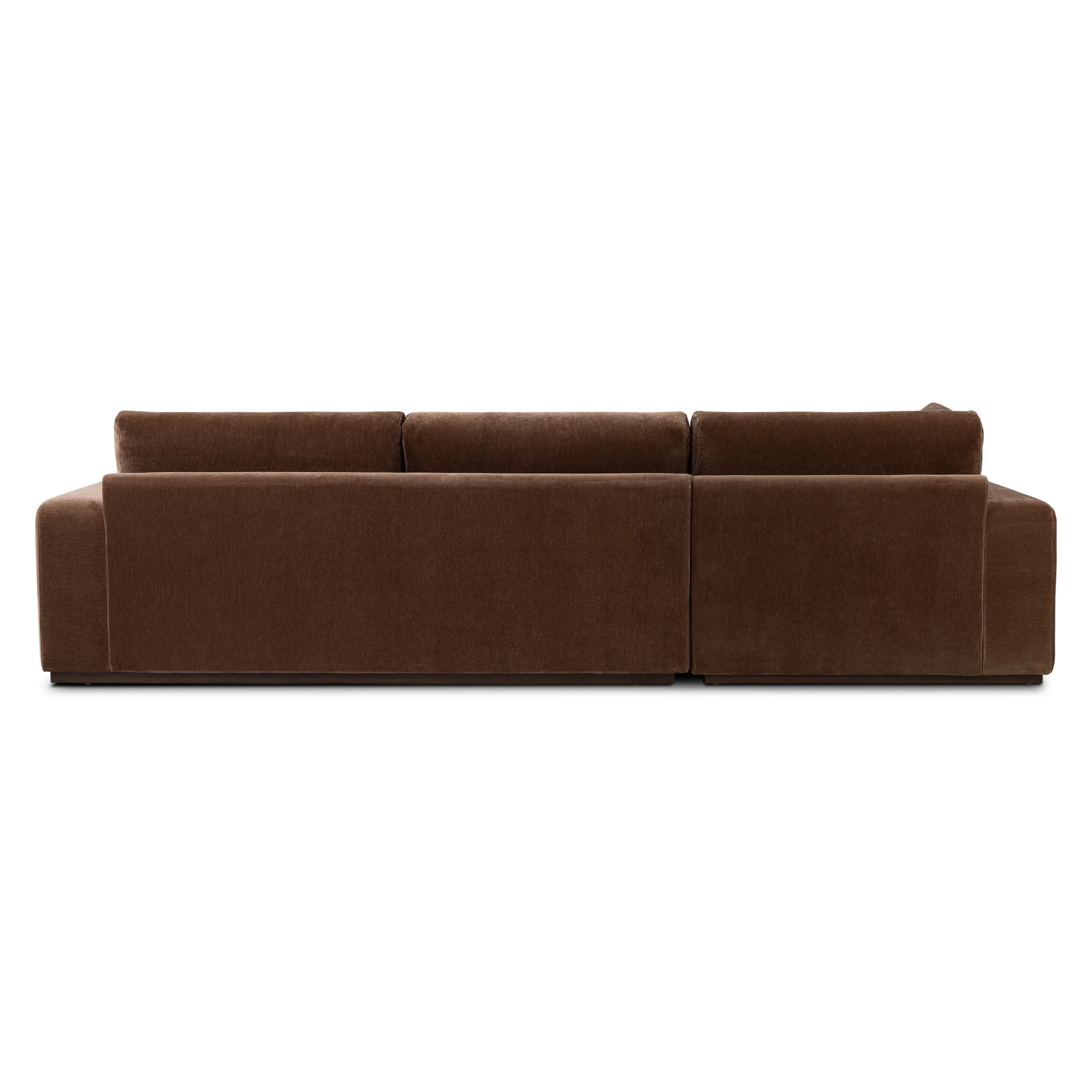Malaga Left-Facing Sectional Sofa | Bronzer Brown - Image 9