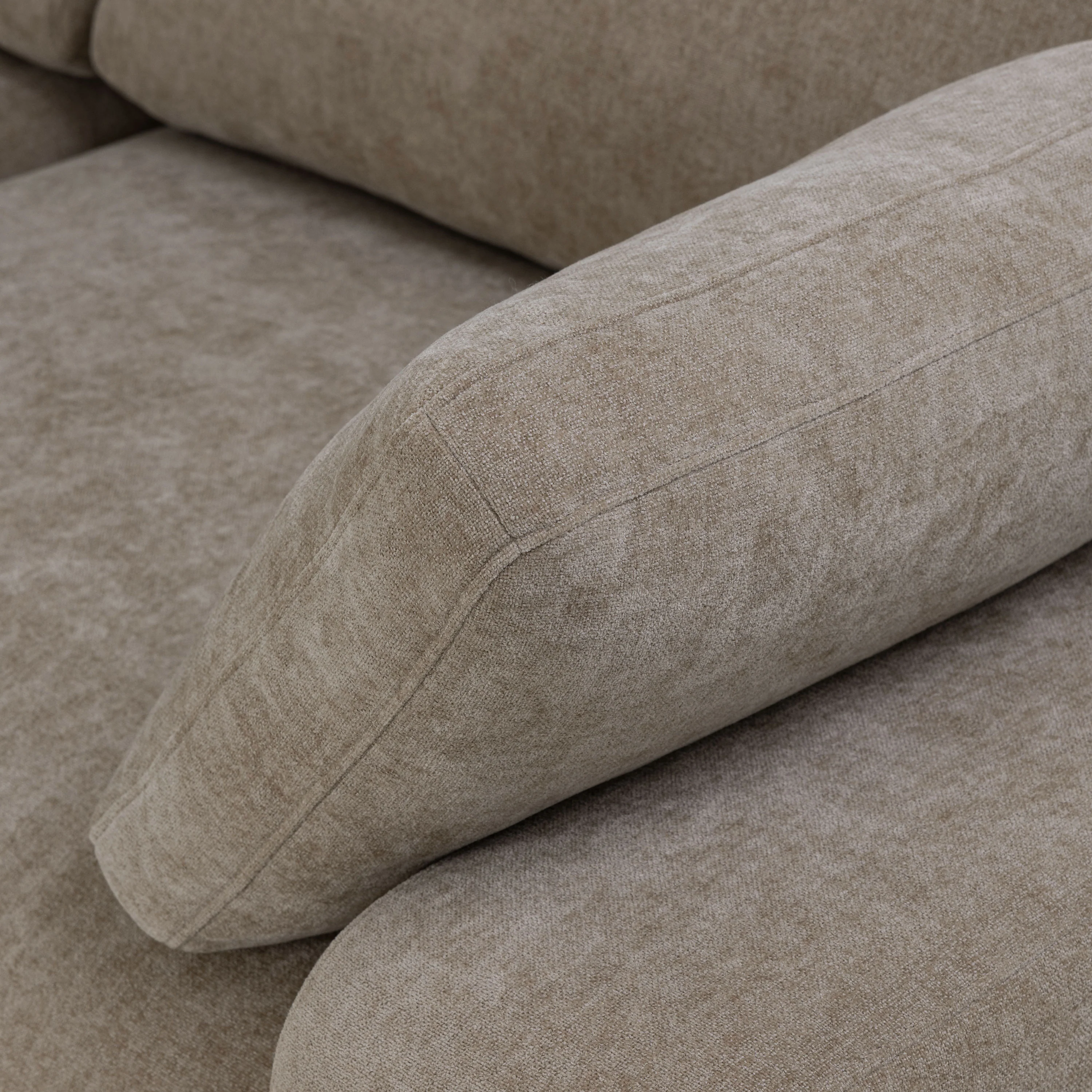 Malaga Left-Facing Sectional Sofa | Drift Brown - Image 10