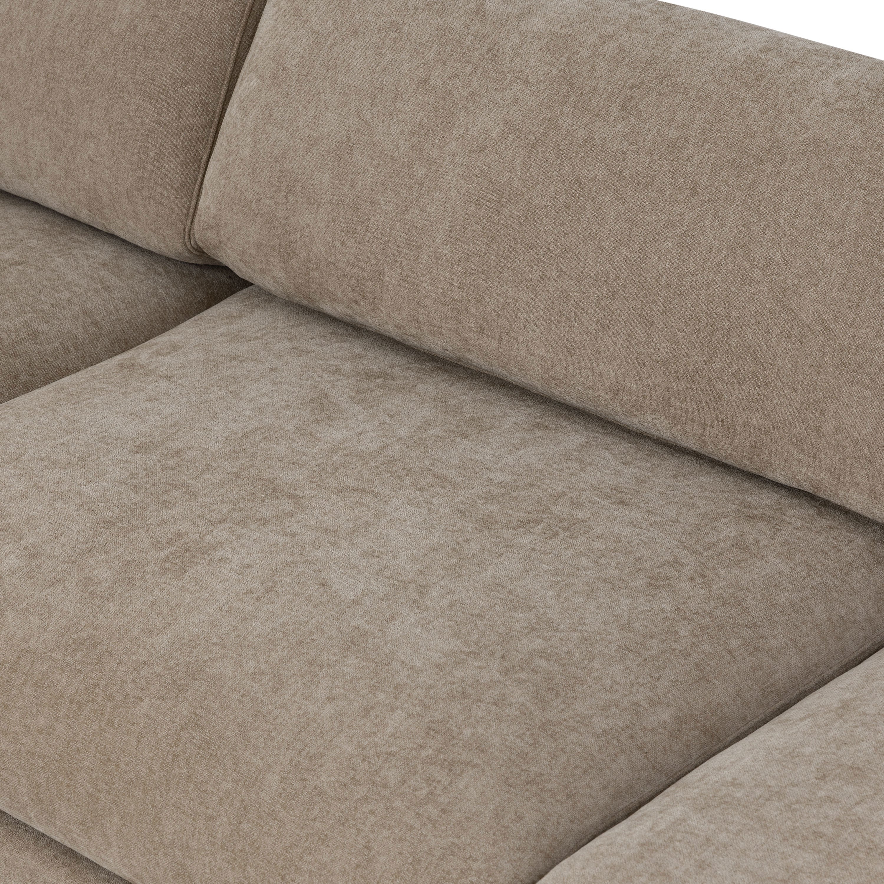 Malaga Left-Facing Sectional Sofa | Drift Brown - Image 11