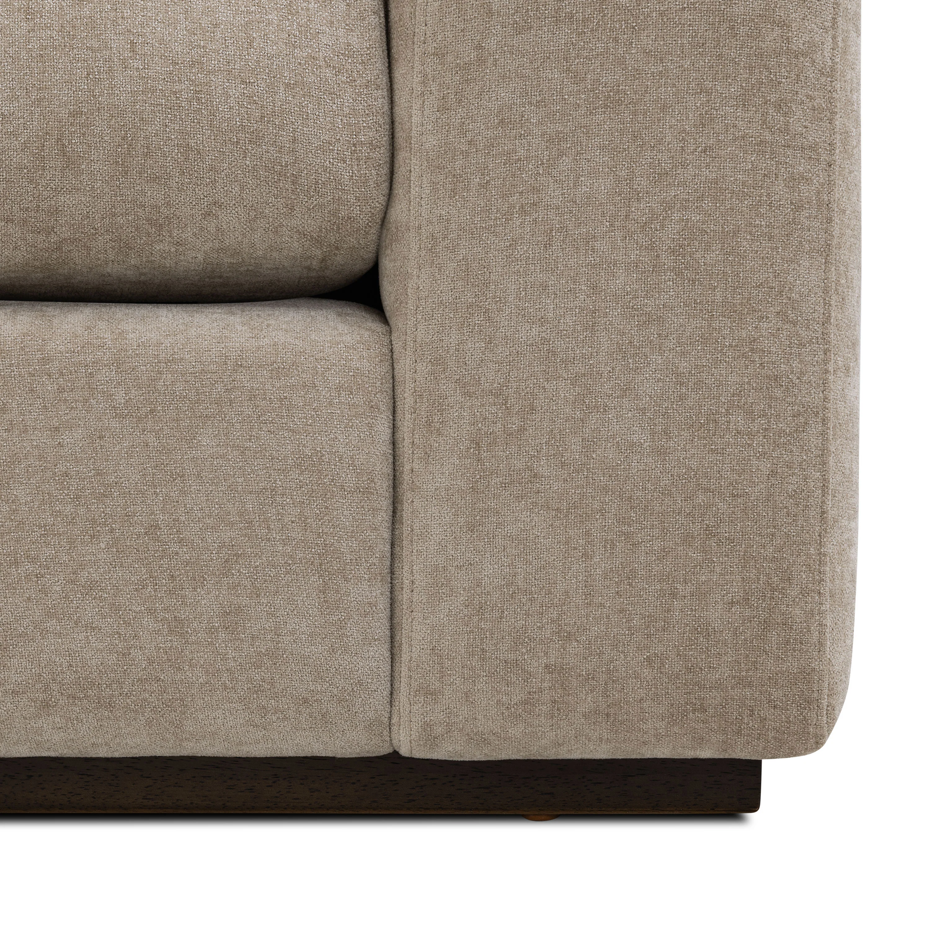 Malaga Left-Facing Sectional Sofa | Drift Brown - Image 16