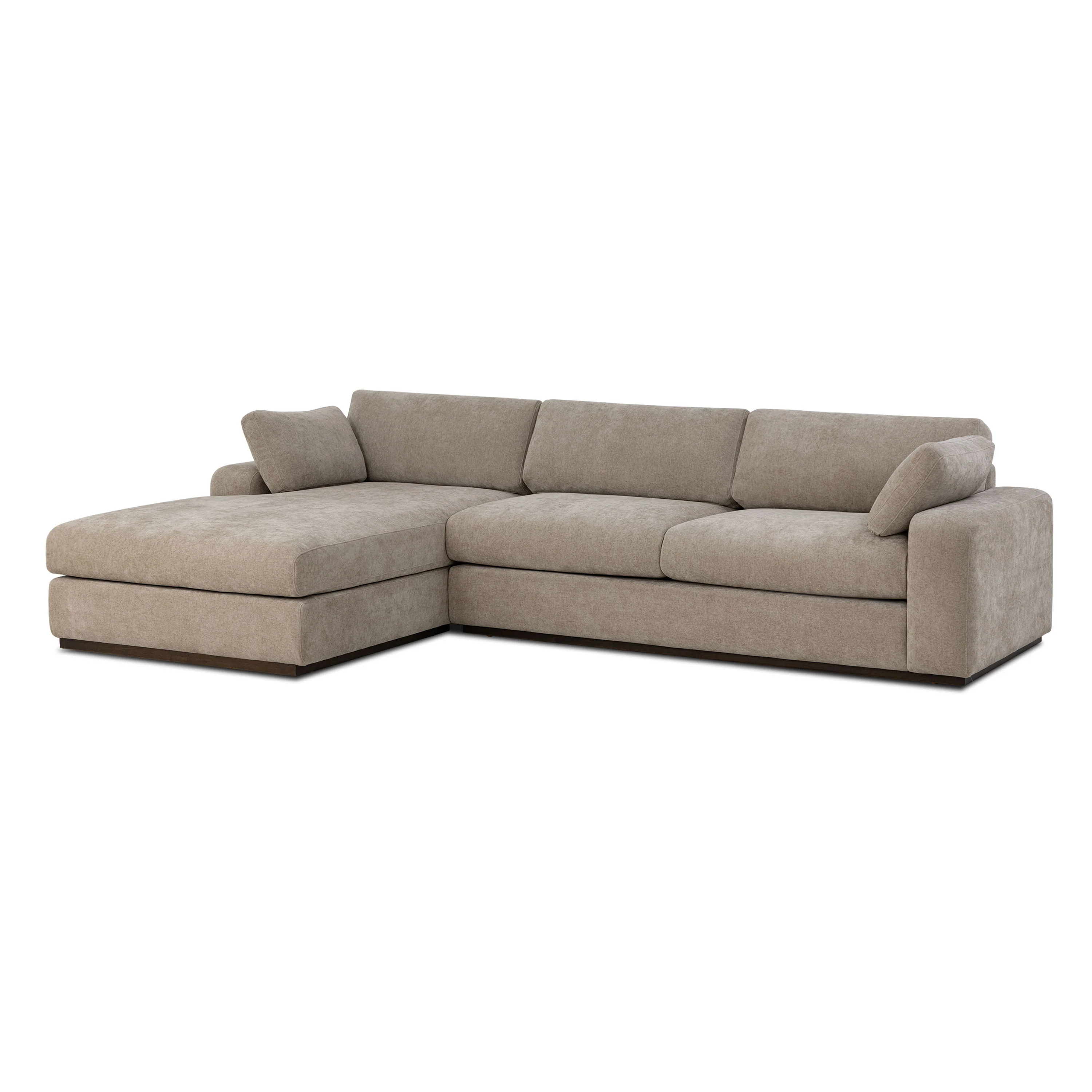 Malaga Left-Facing Sectional Sofa | Drift Brown - Image 4