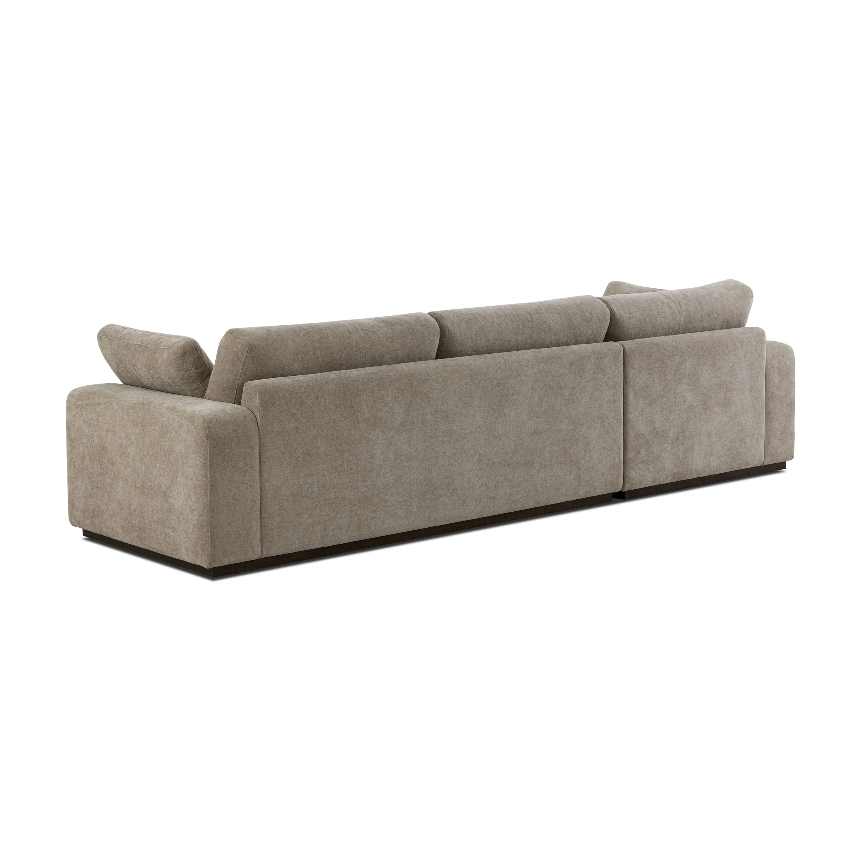 Malaga Left-Facing Sectional Sofa | Drift Brown - Image 6