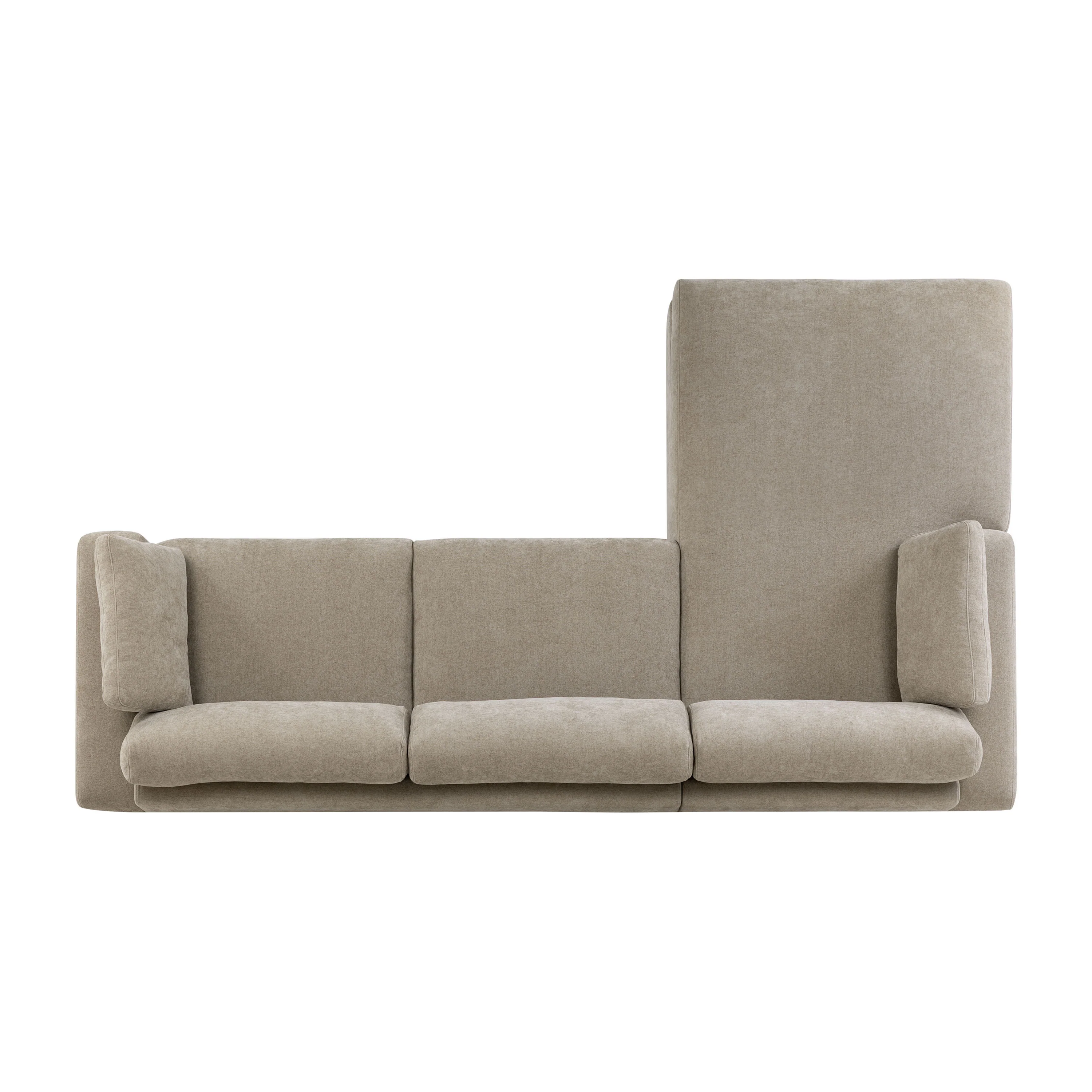 Malaga Left-Facing Sectional Sofa | Drift Brown - Image 8