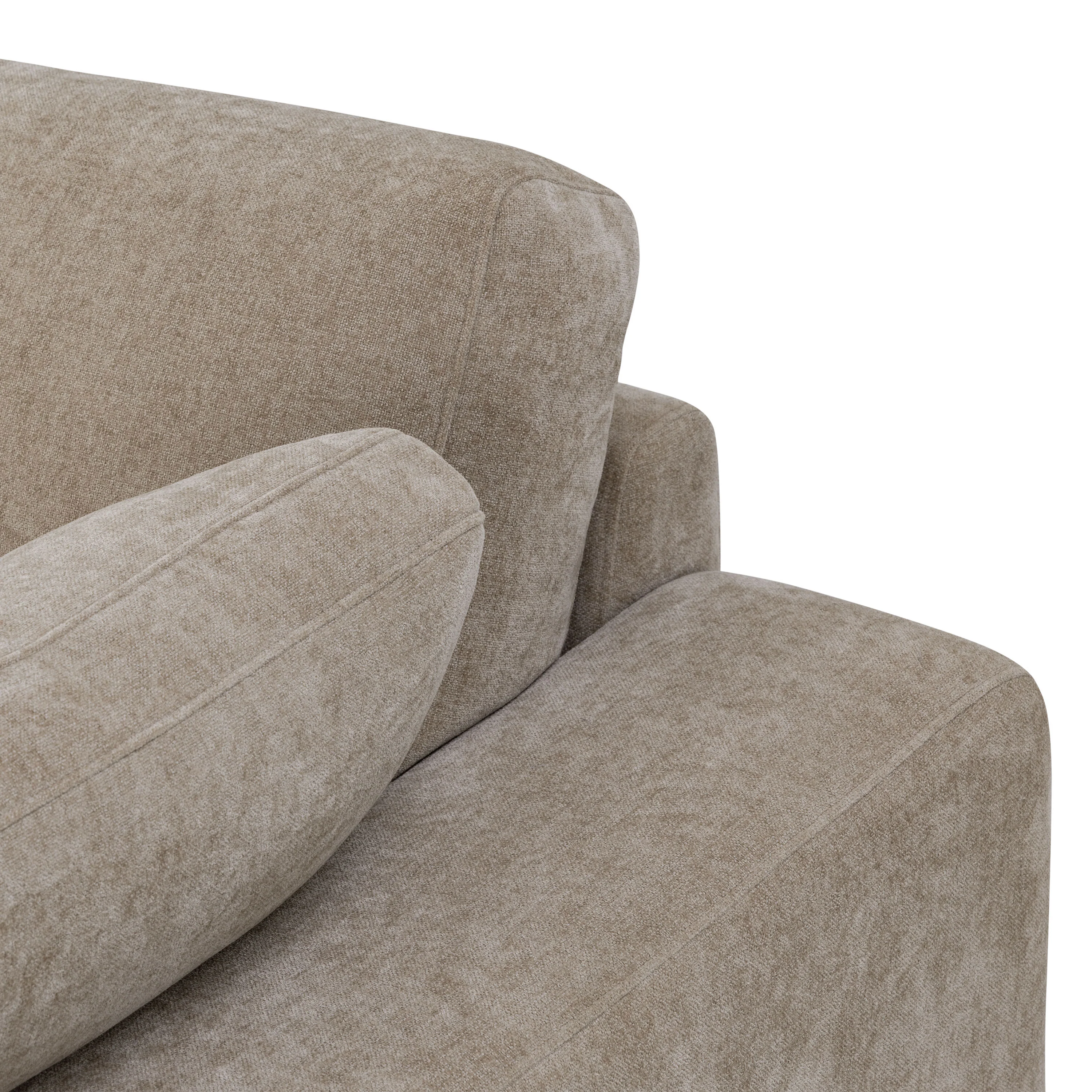 Malaga Left-Facing Sectional Sofa | Drift Brown - Image 9