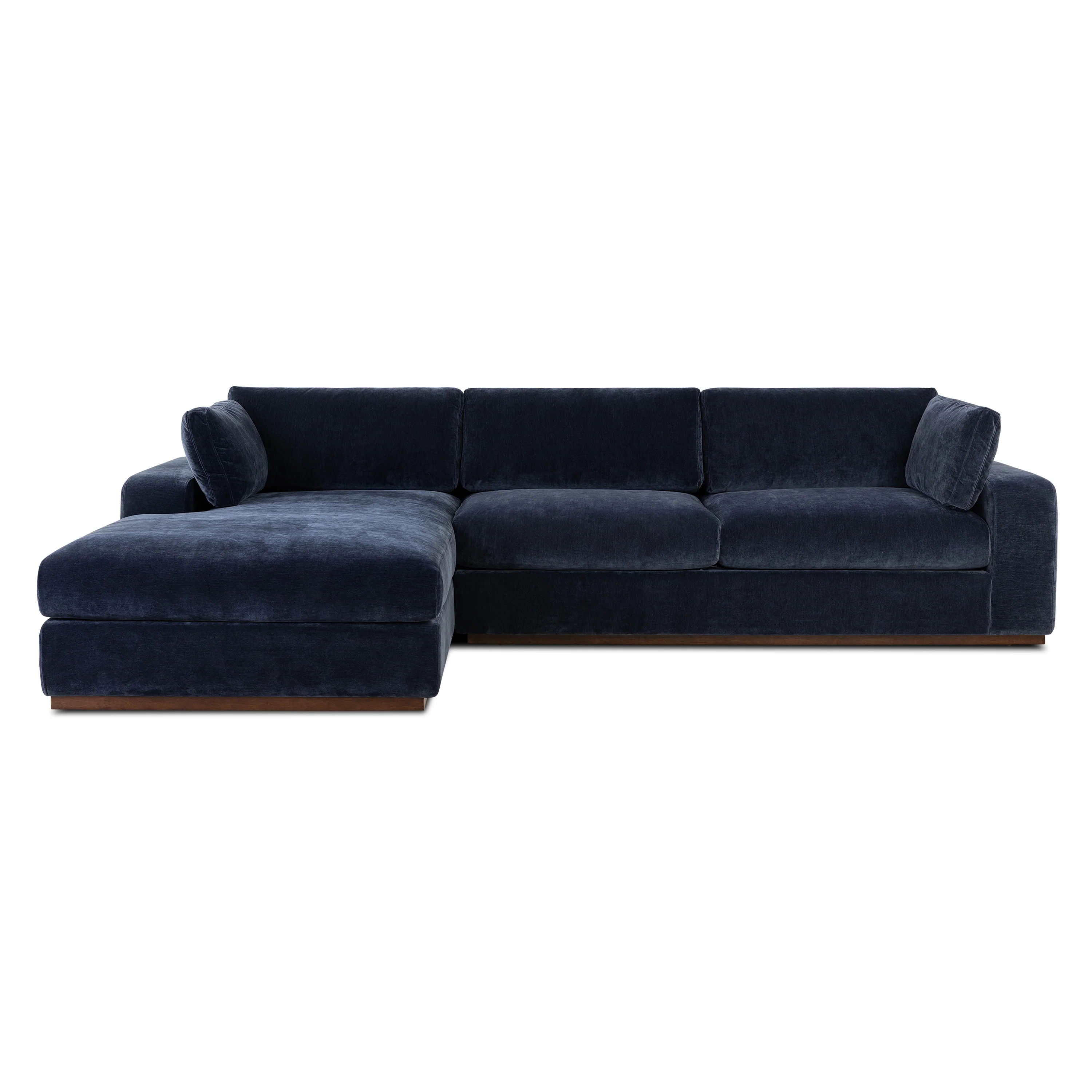 Malaga Left-Facing Sectional Sofa | Mystic Blue - Image 4