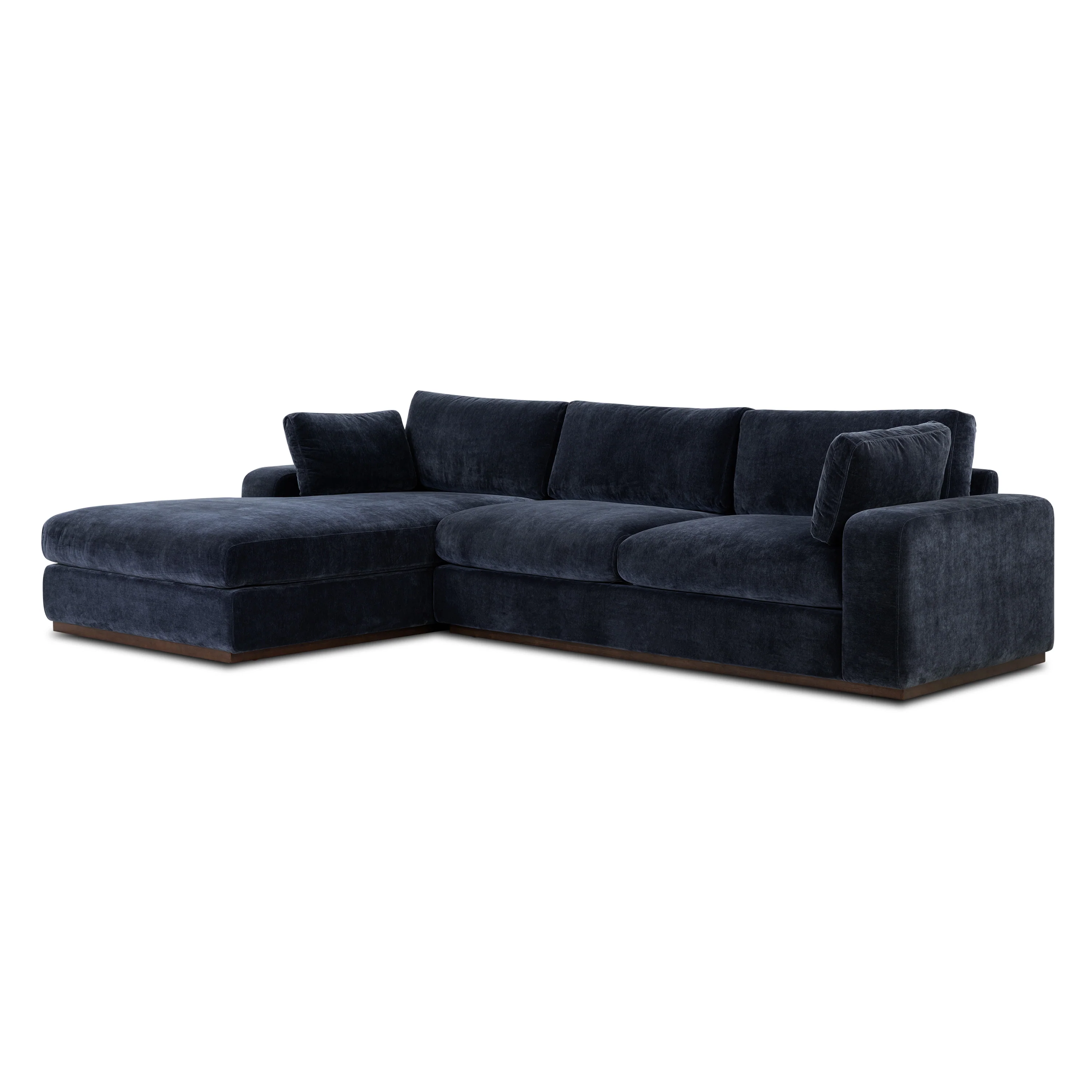 Malaga Left-Facing Sectional Sofa | Mystic Blue - Image 5