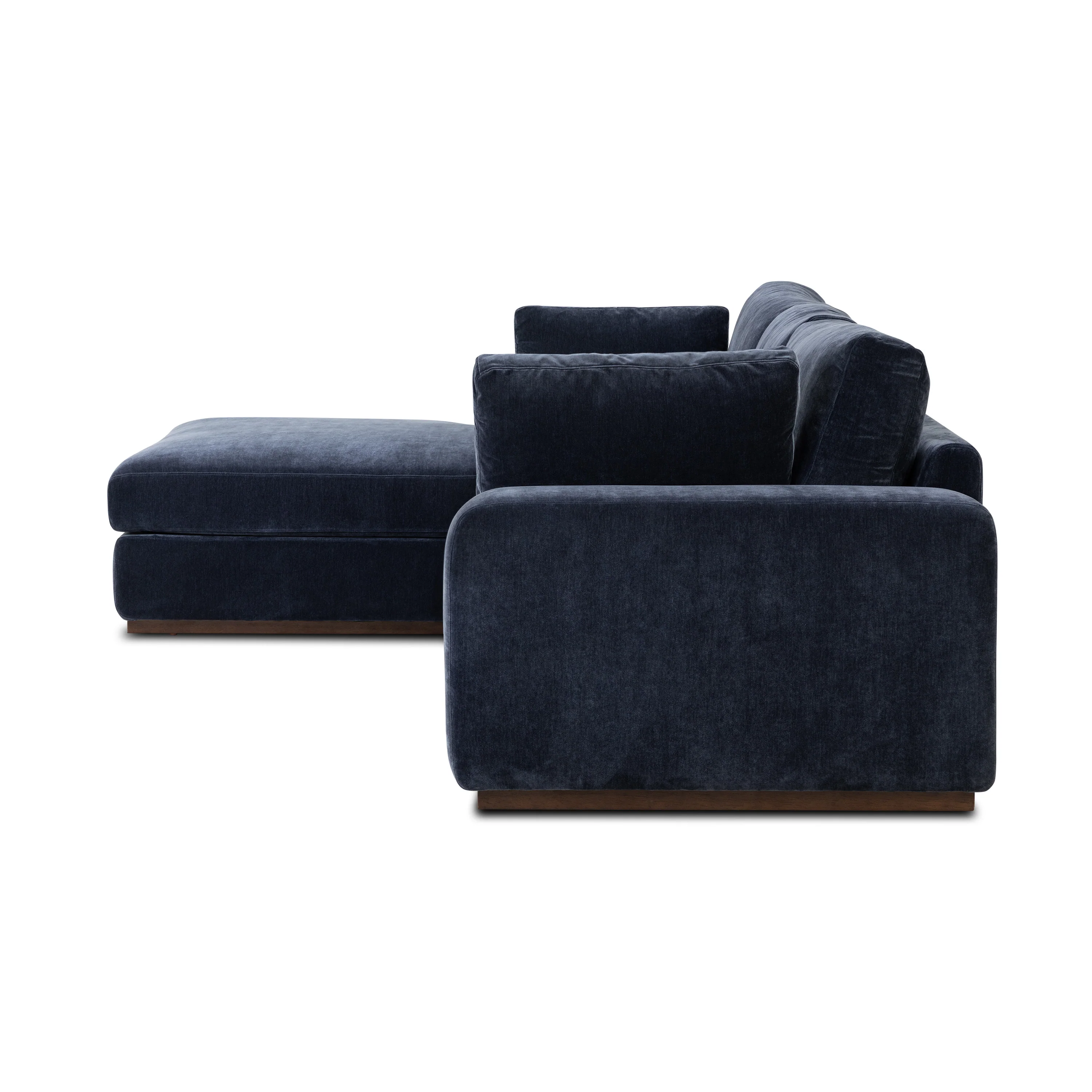 Malaga Left-Facing Sectional Sofa | Mystic Blue - Image 6