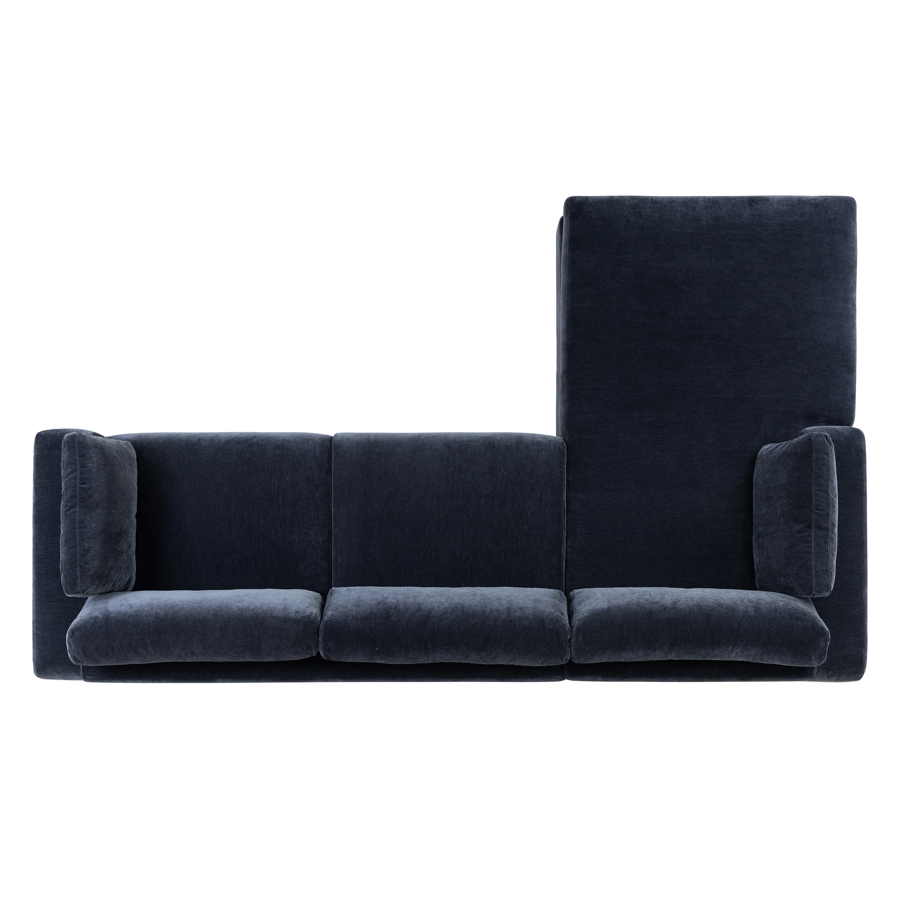 Malaga Left-Facing Sectional Sofa | Mystic Blue - Image 9