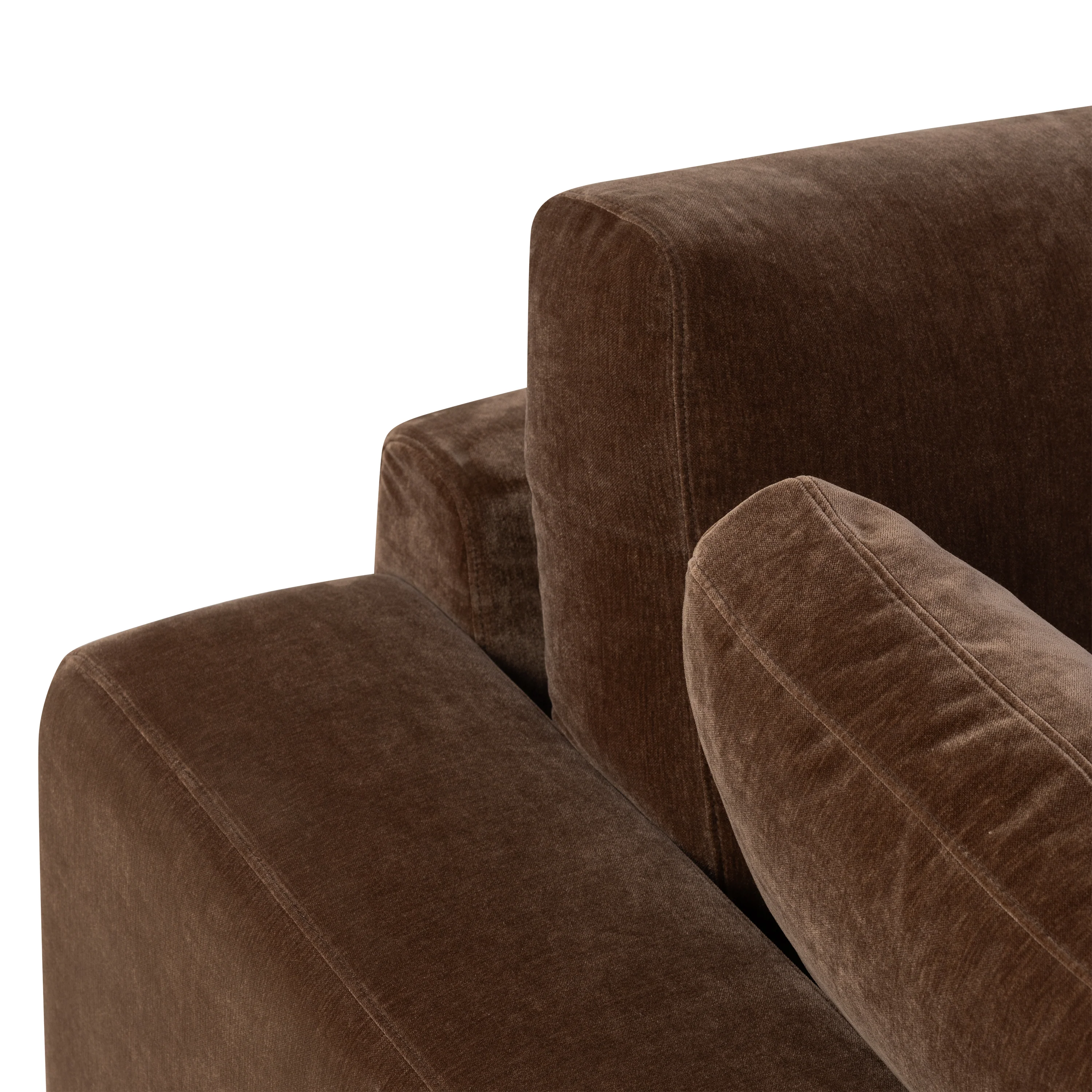 Malaga Right-Facing Sectional Sofa | Bronzer Brown - Image 10