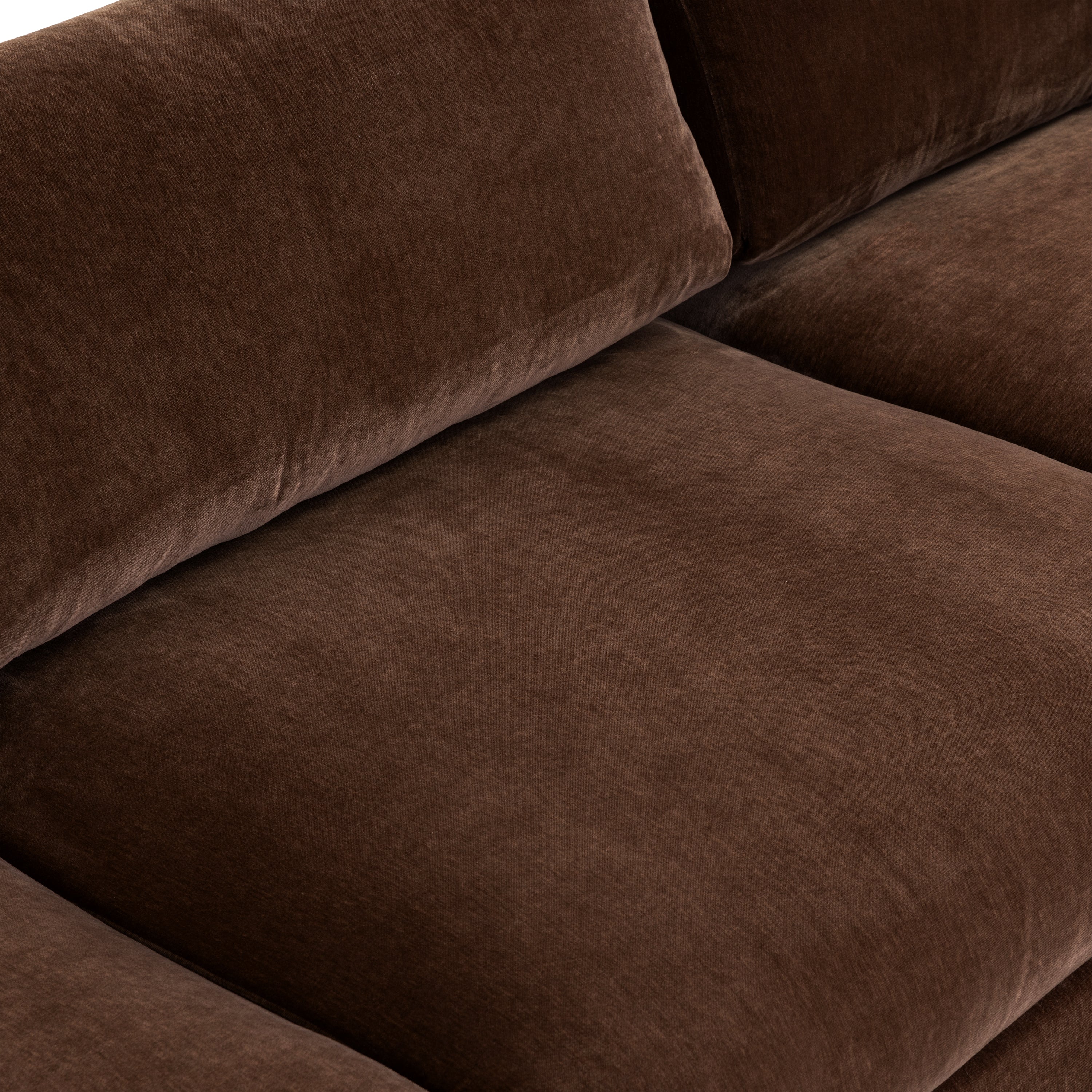 Malaga Right-Facing Sectional Sofa | Bronzer Brown - Image 11