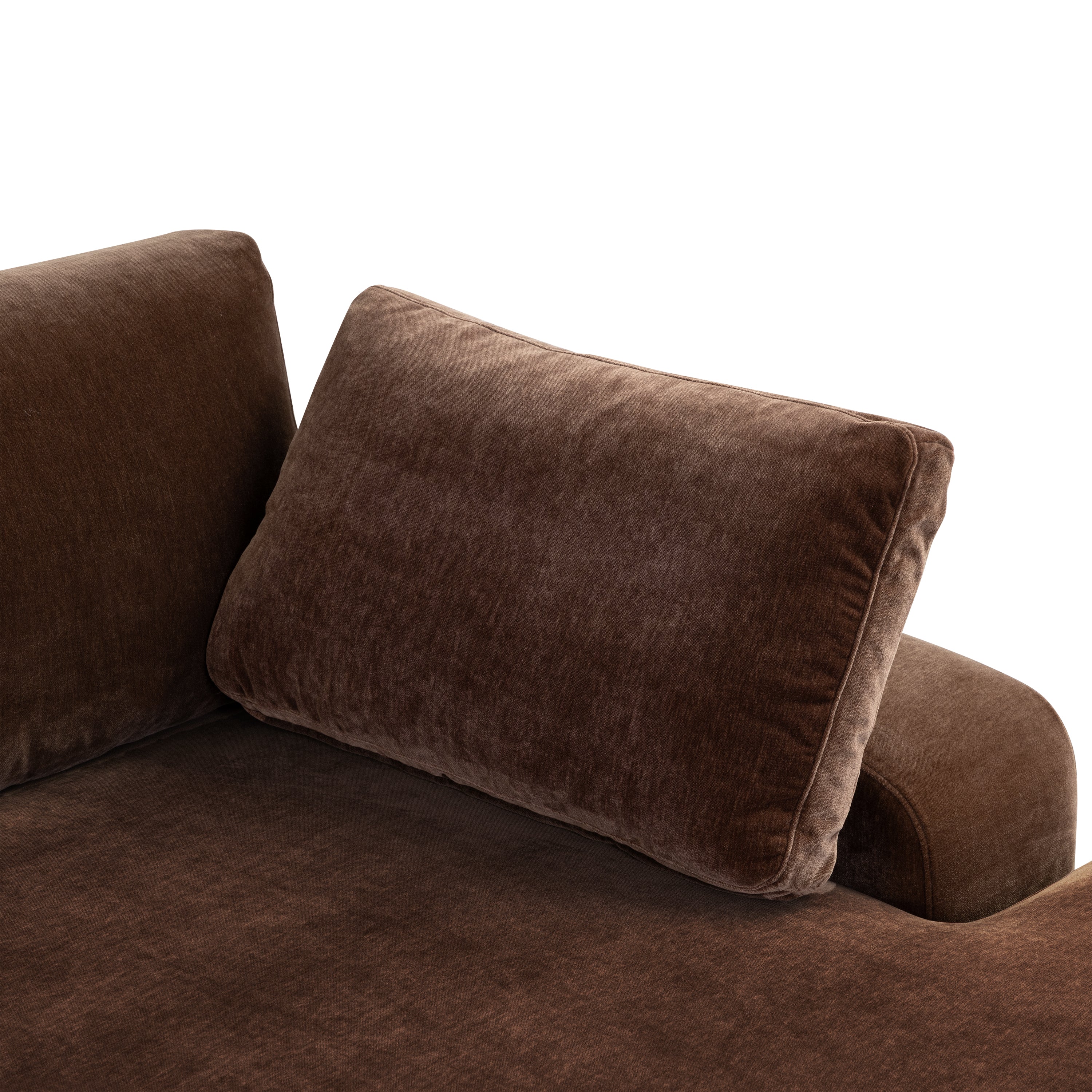 Malaga Right-Facing Sectional Sofa | Bronzer Brown - Image 12