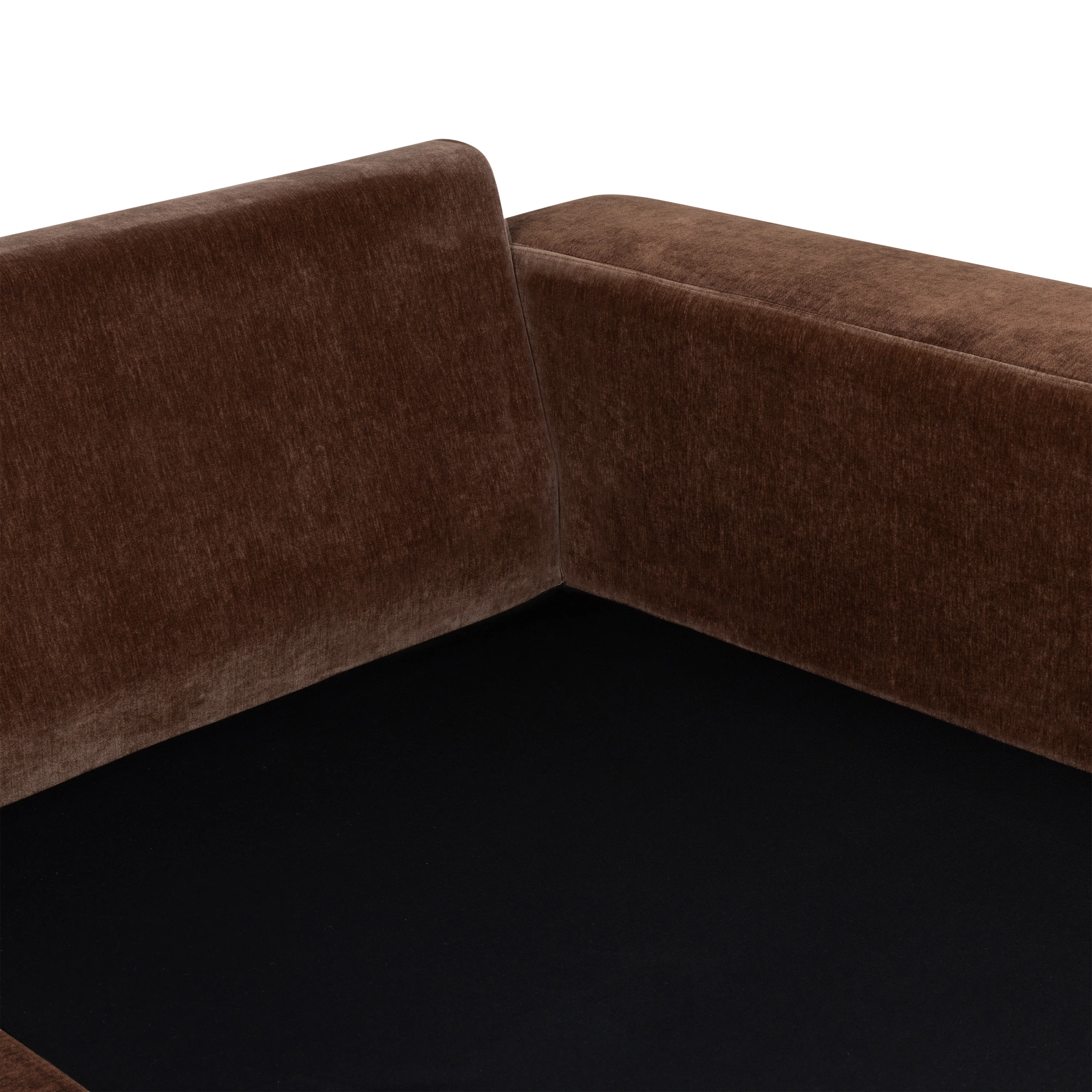 Malaga Right-Facing Sectional Sofa | Bronzer Brown - Image 13