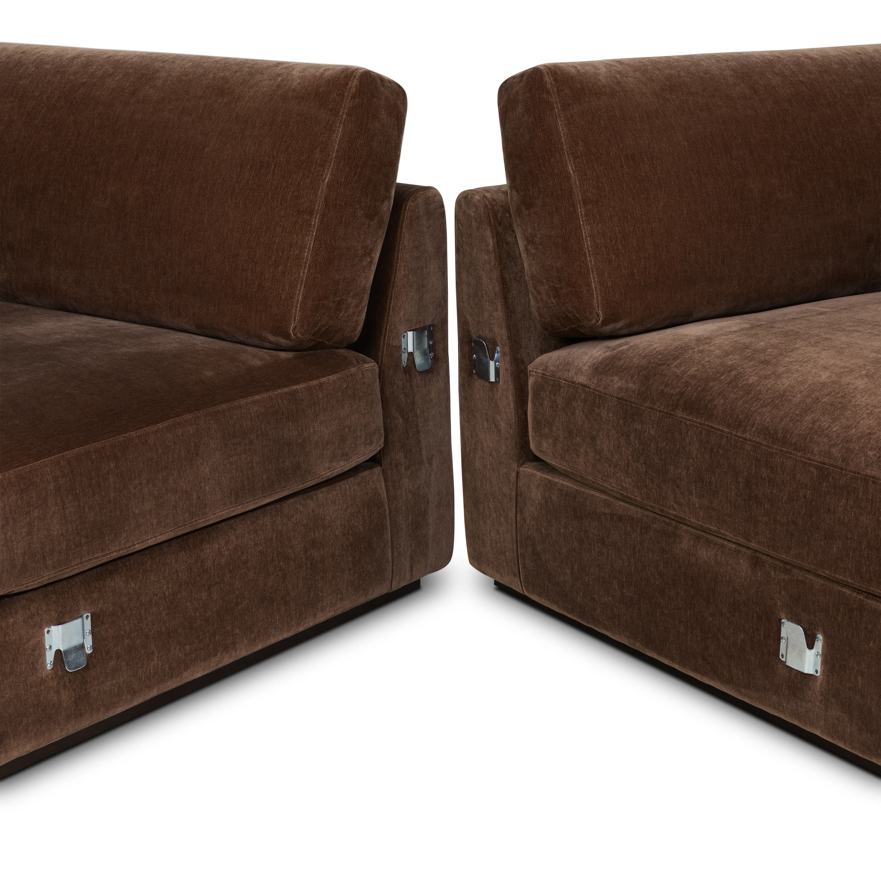 Malaga Right-Facing Sectional Sofa | Bronzer Brown - Image 14