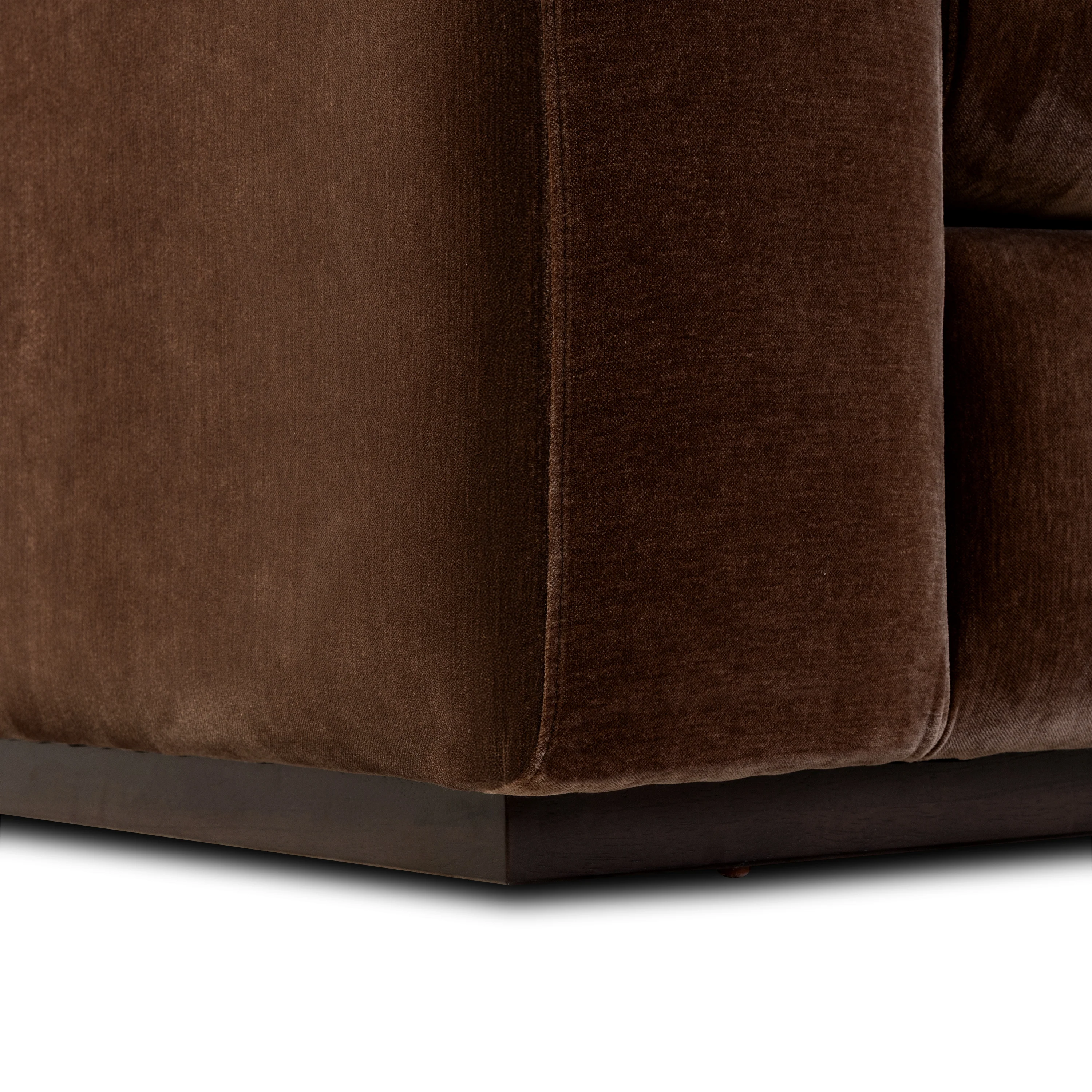 Malaga Right-Facing Sectional Sofa | Bronzer Brown - Image 15