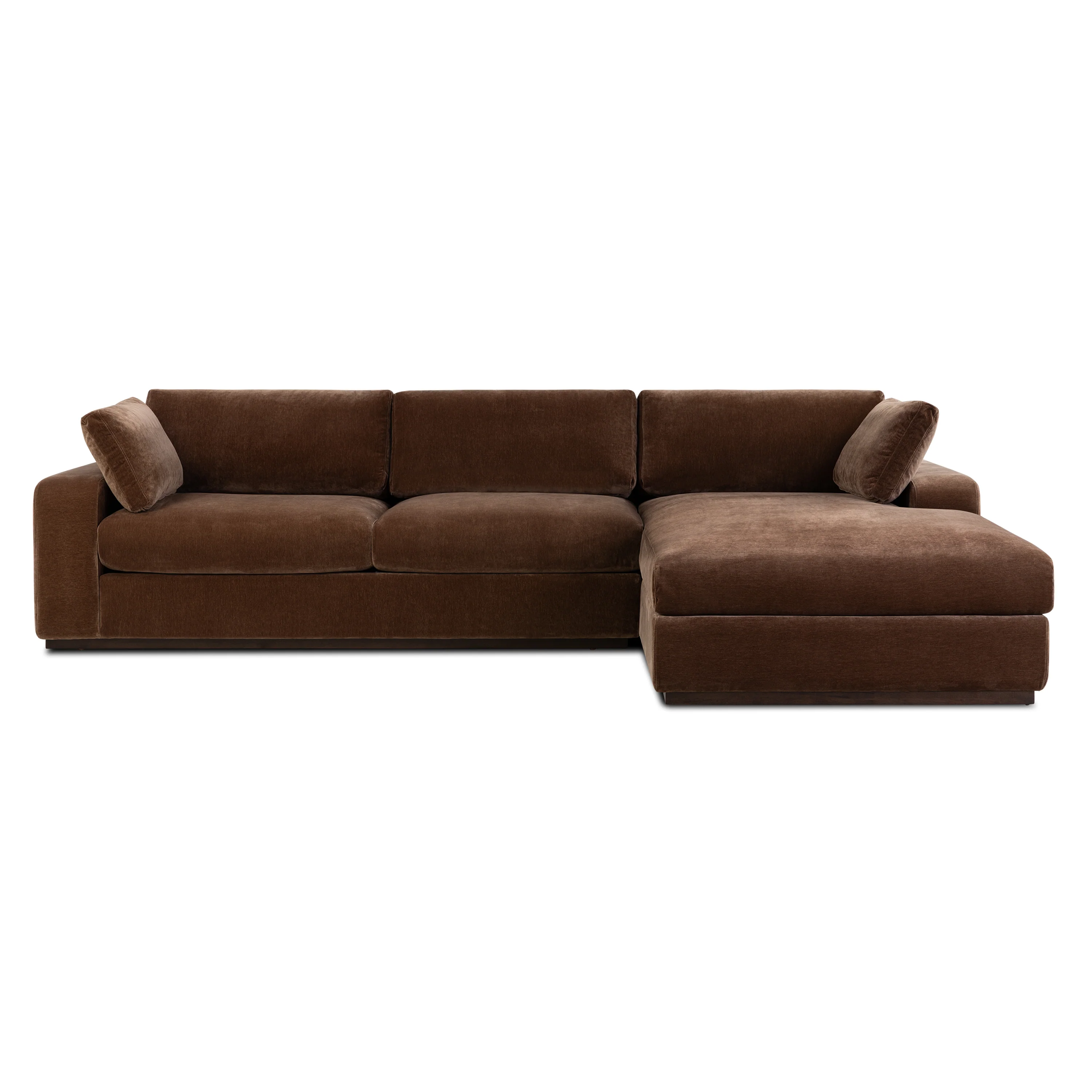 Malaga Right-Facing Sectional Sofa | Bronzer Brown - Image 4