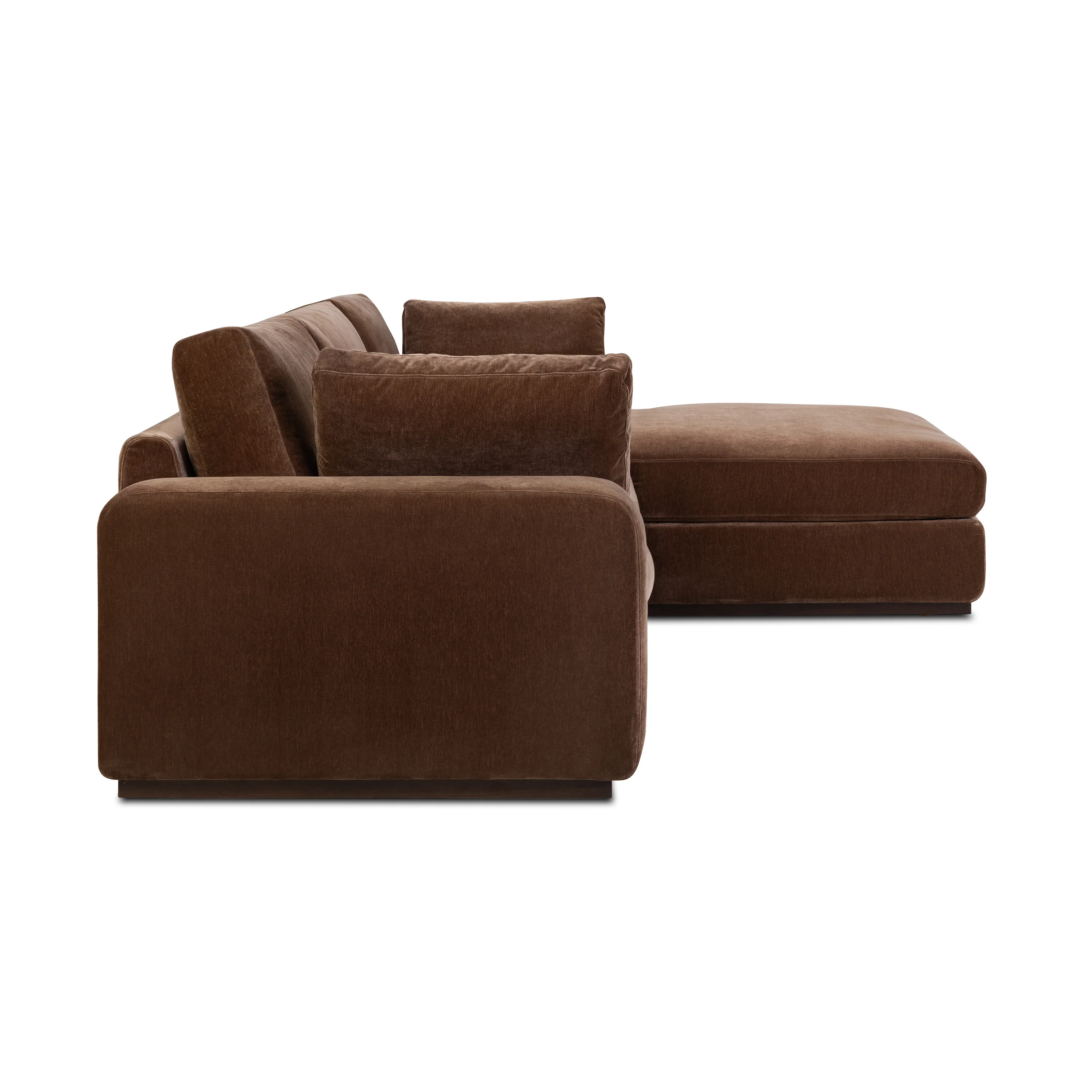 Malaga Right-Facing Sectional Sofa | Bronzer Brown - Image 6